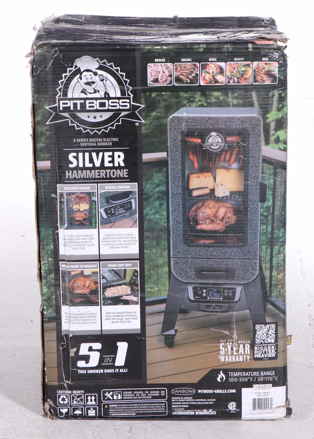 Pit Boss 3 Series Silver Hammertone Digital Vertical Smoker pit-boss-3-series-silver-hammertone-digital-vertical-smoker