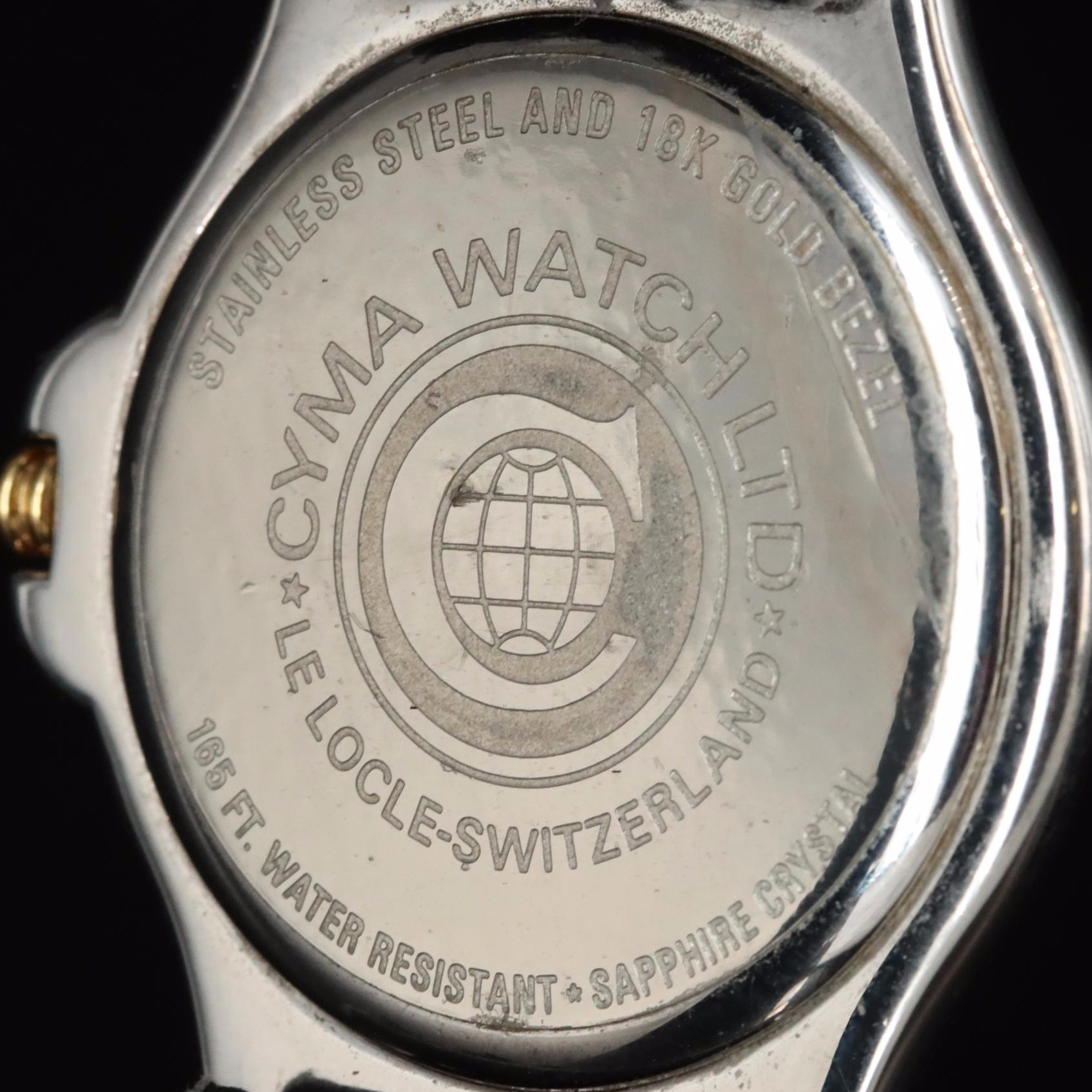 18K and Stainless Steel Cyma Quartz Watch