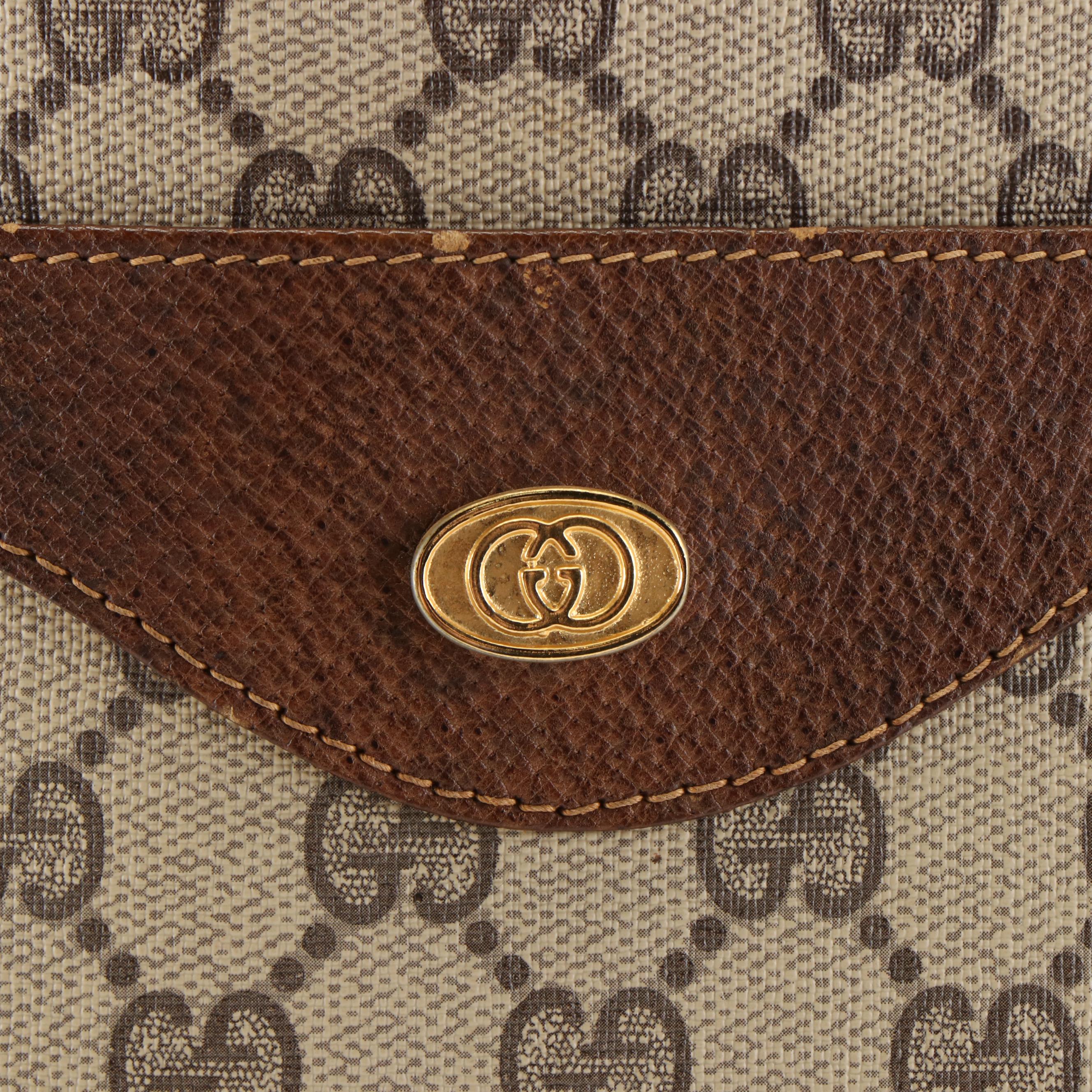 Gucci Accessory Collection Sherry Line Tote Bag in GG Supreme Coated Canvas