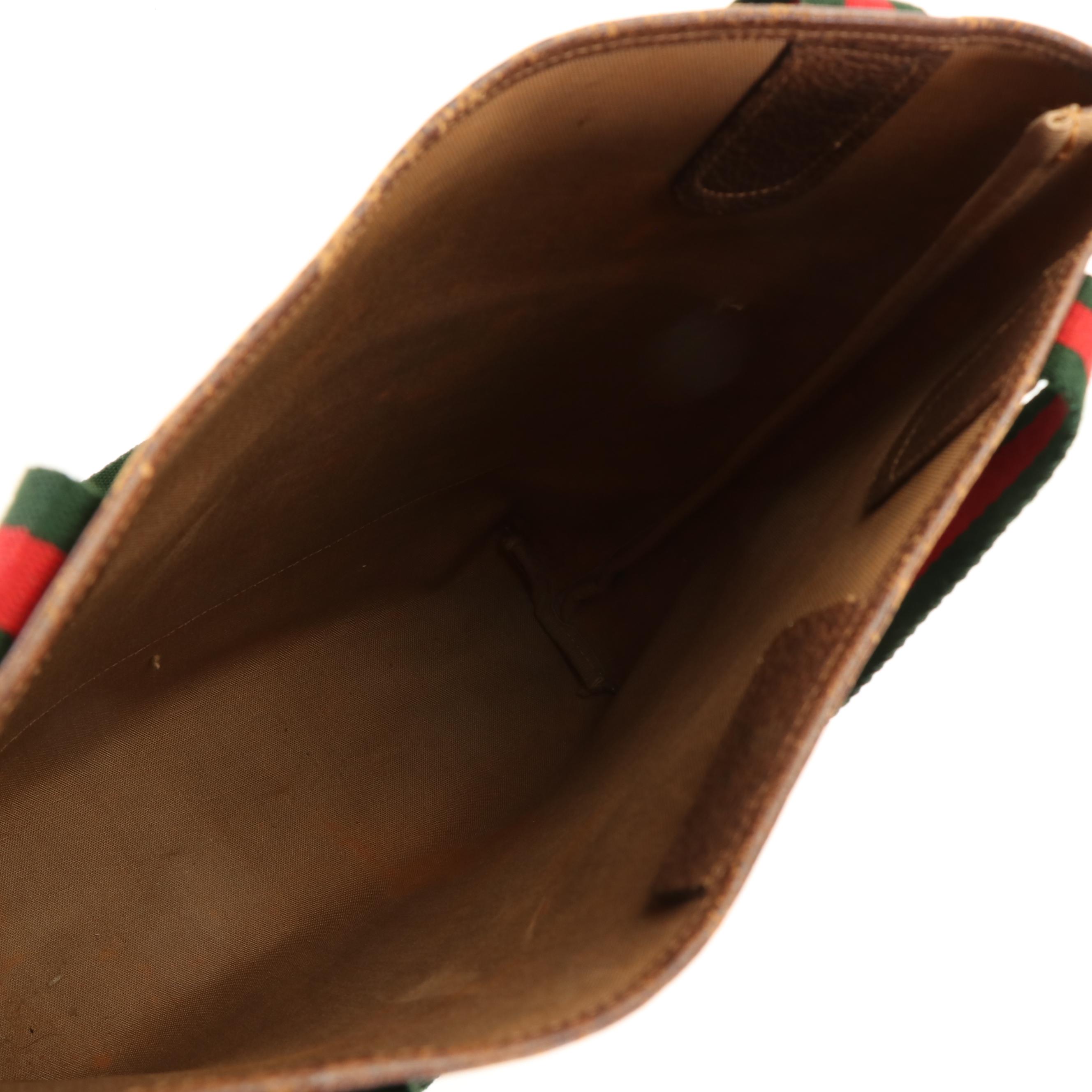 Gucci Accessory Collection Sherry Line Tote Bag in GG Supreme Coated Canvas