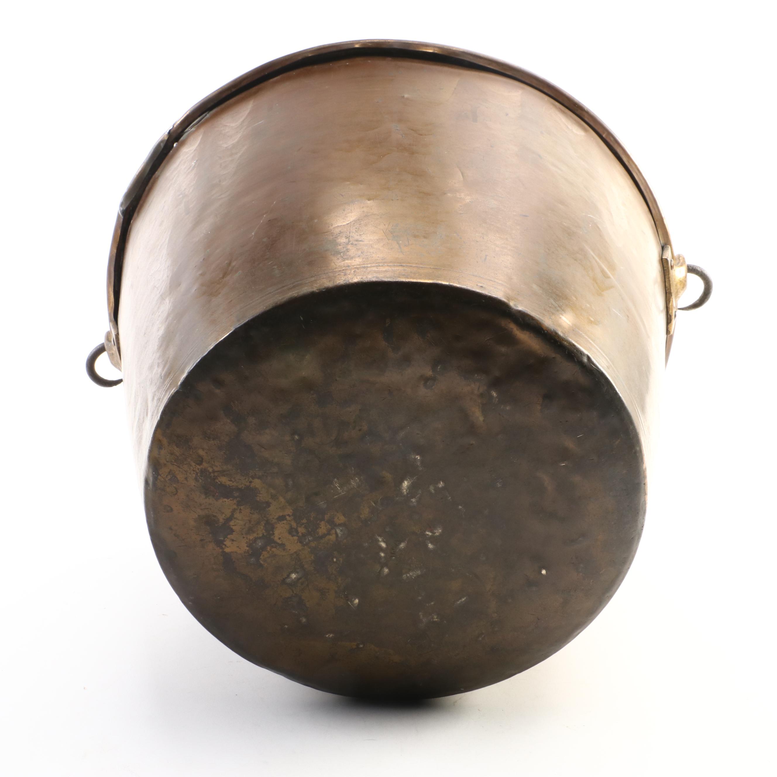 Antiqued Brass Kindling Bucket