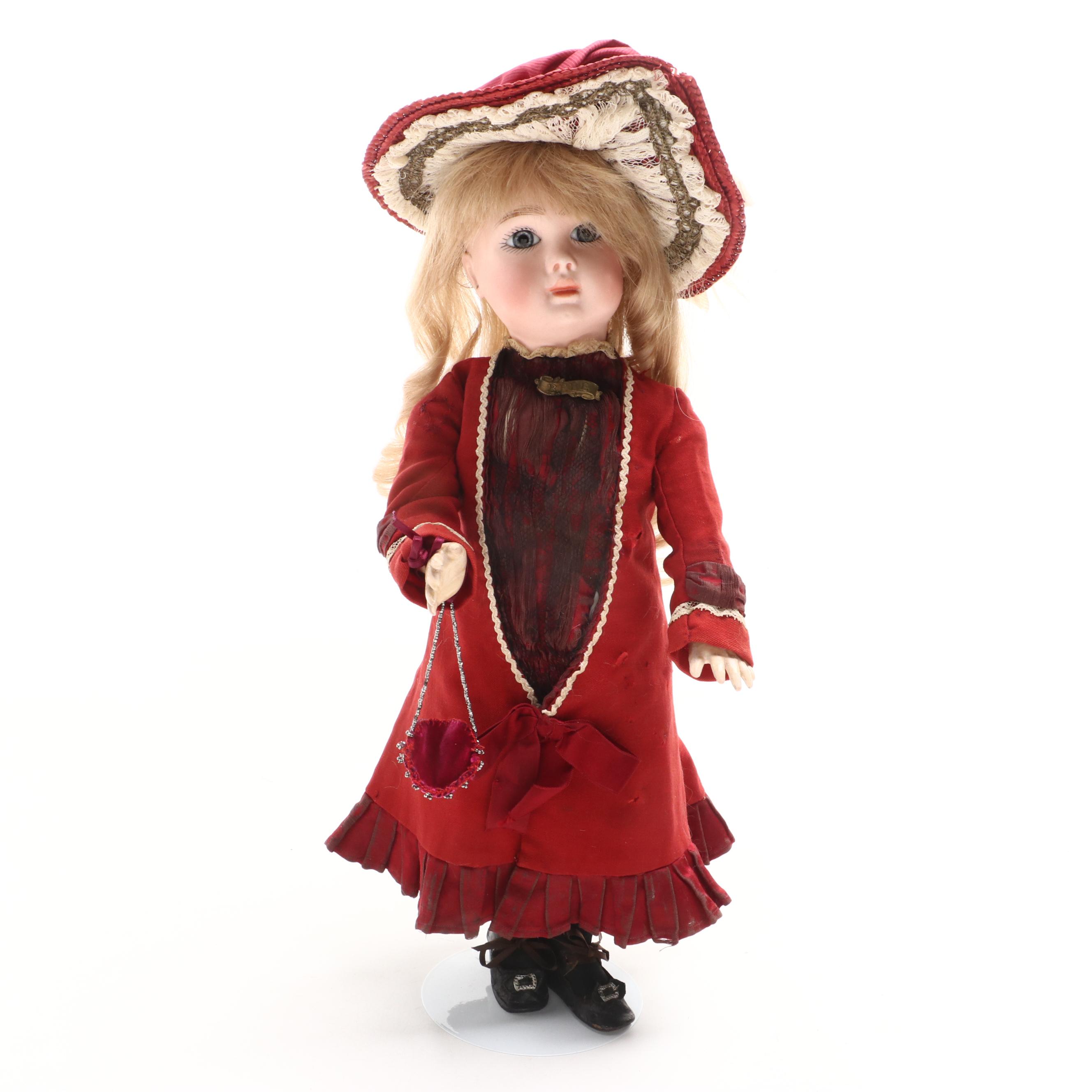 Jules Steiner "Bebe" French Bisque Porcelain Doll, 1855-1908