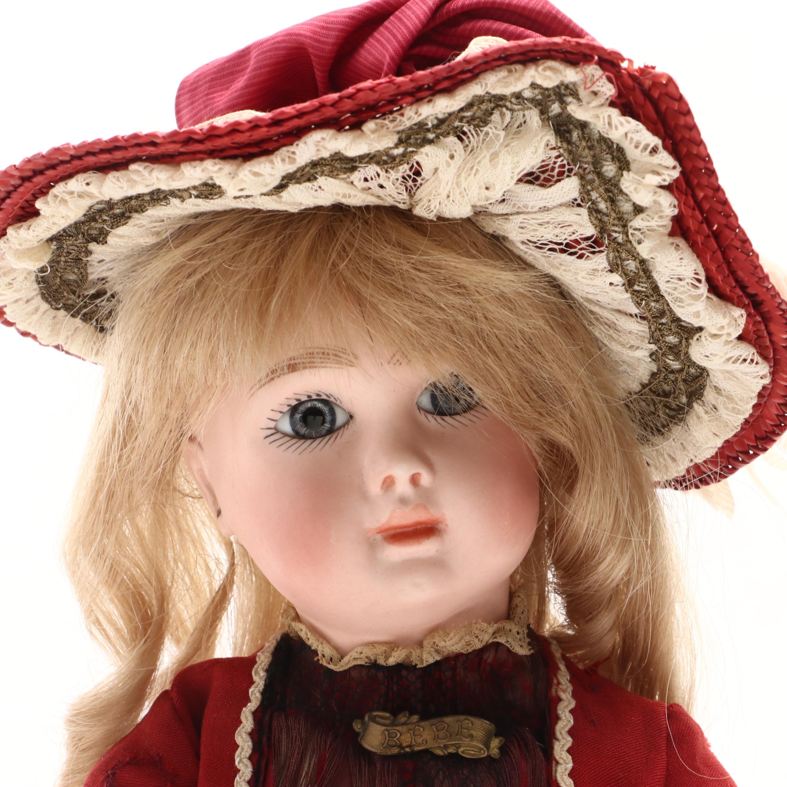 Jules Steiner "Bebe" French Bisque Porcelain Doll, 1855-1908