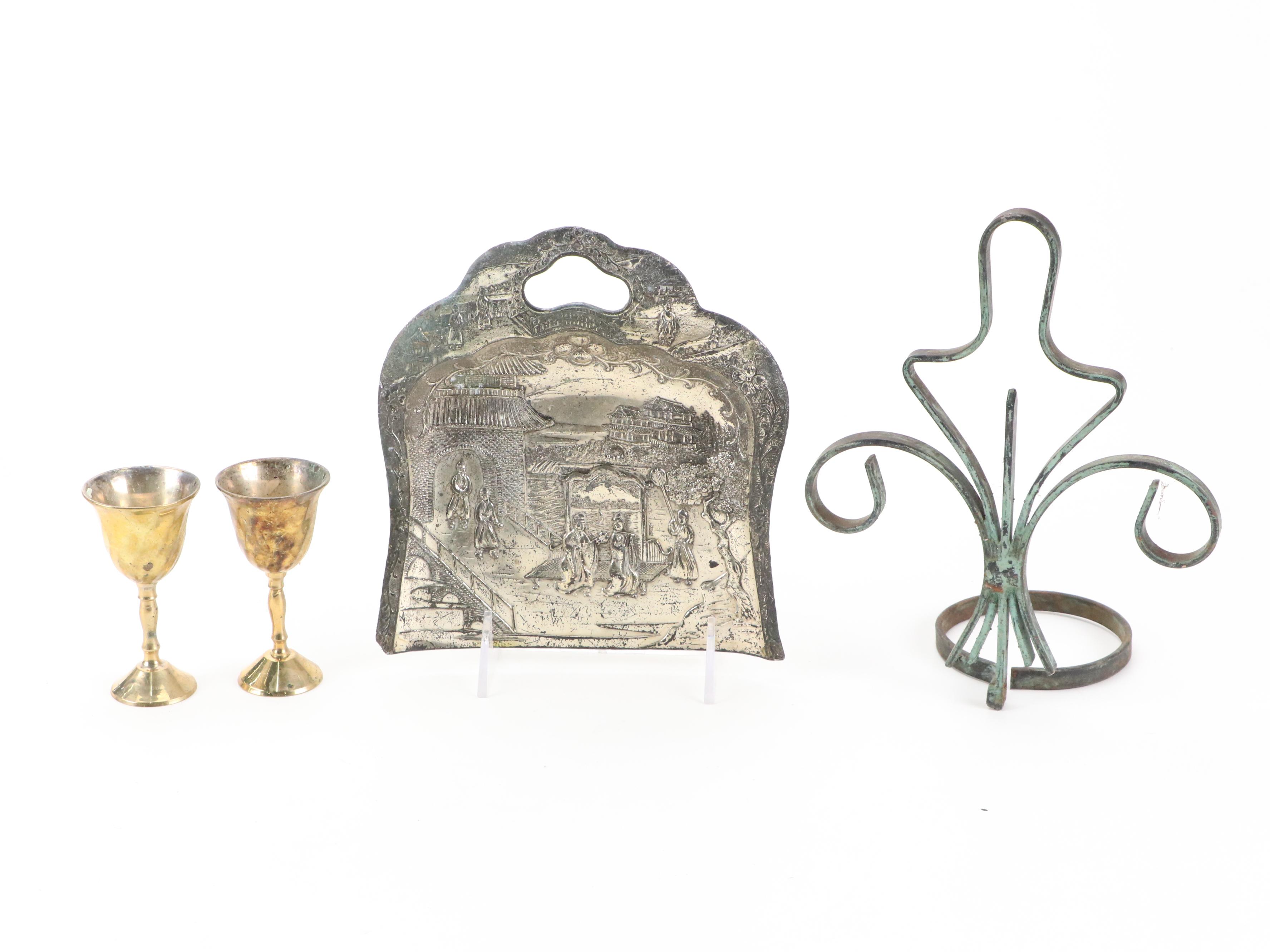 Cincinnati Metal Potato Ricer Press, Silver Plate Castor Set, Kettle and More