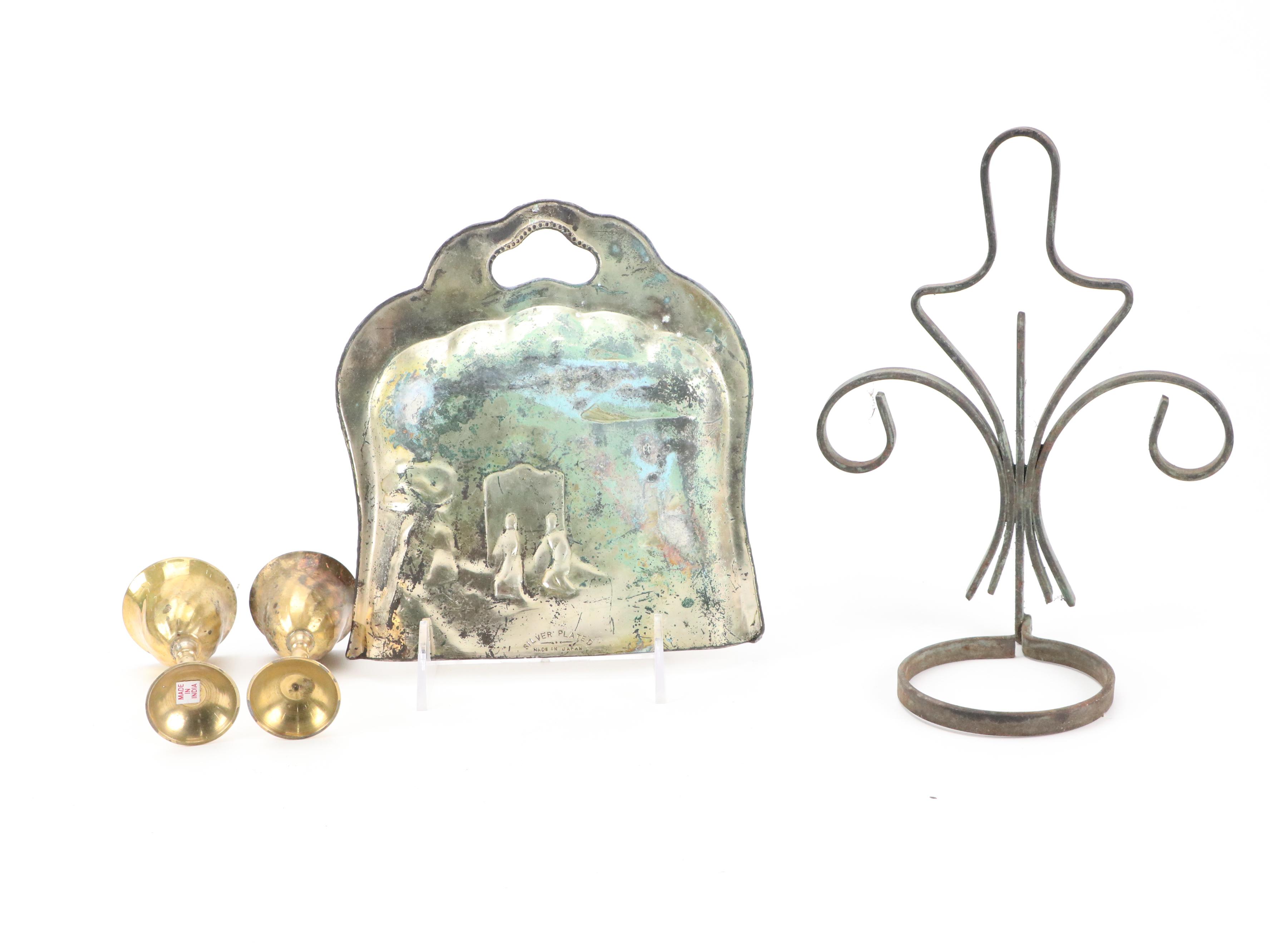 Cincinnati Metal Potato Ricer Press, Silver Plate Castor Set, Kettle and More