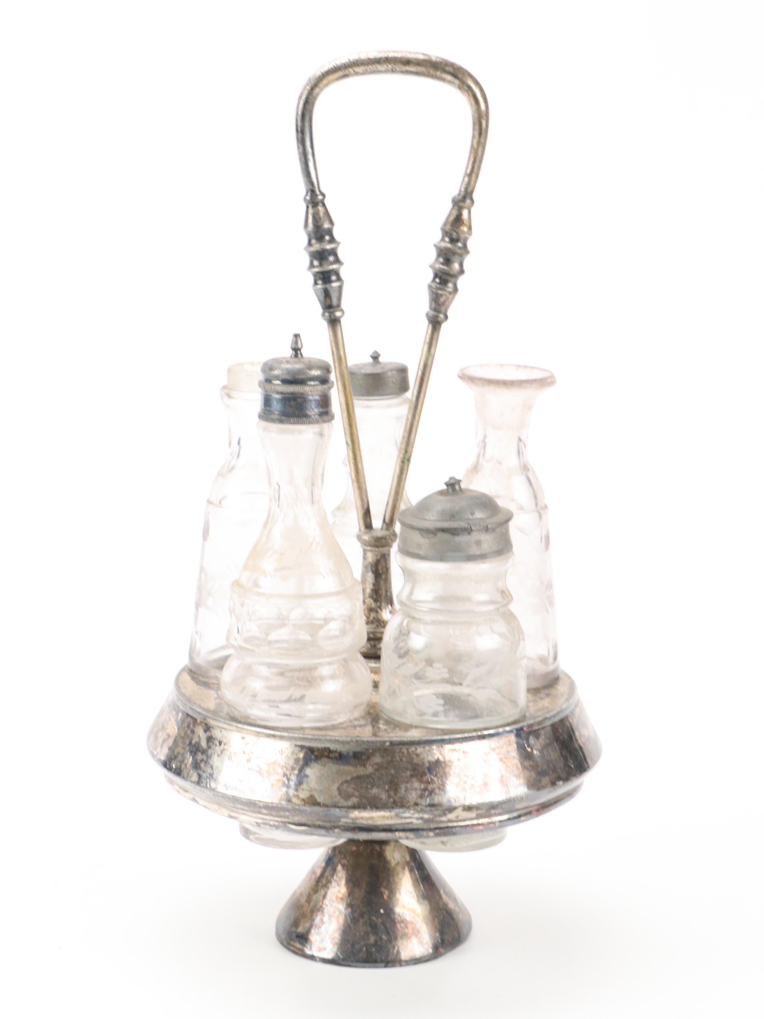 Cincinnati Metal Potato Ricer Press, Silver Plate Castor Set, Kettle and More