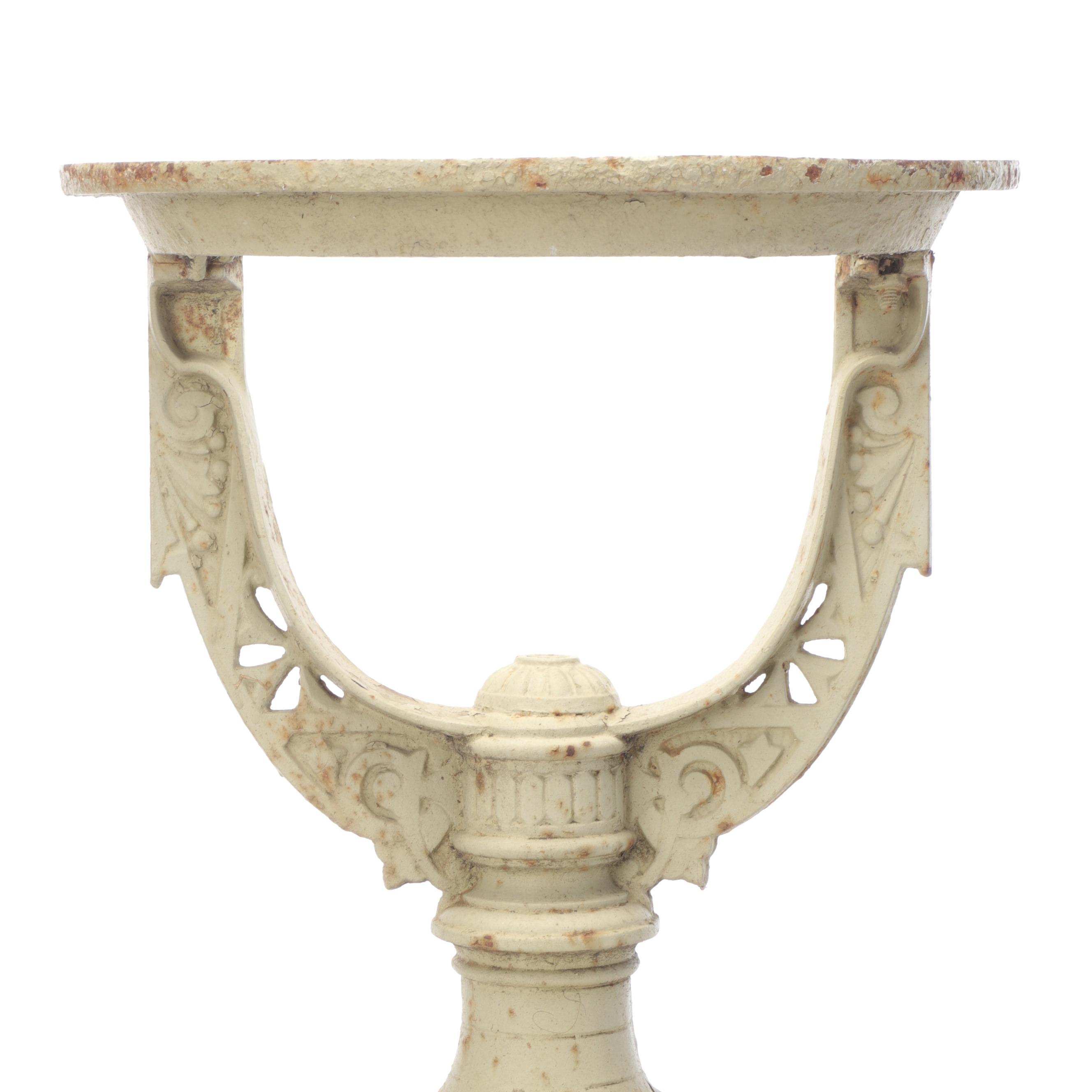 Victorian Abendroth Brothers Painted Cast Iron Water Heater Stand, 19th Century