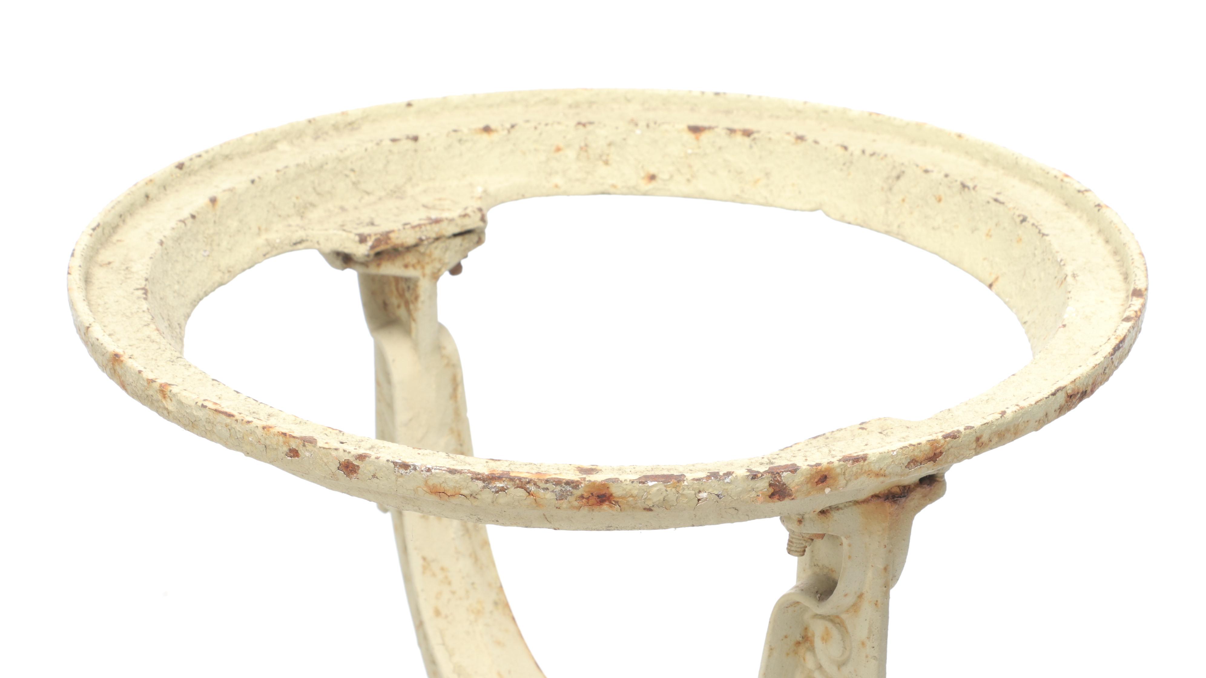 Victorian Abendroth Brothers Painted Cast Iron Water Heater Stand, 19th Century