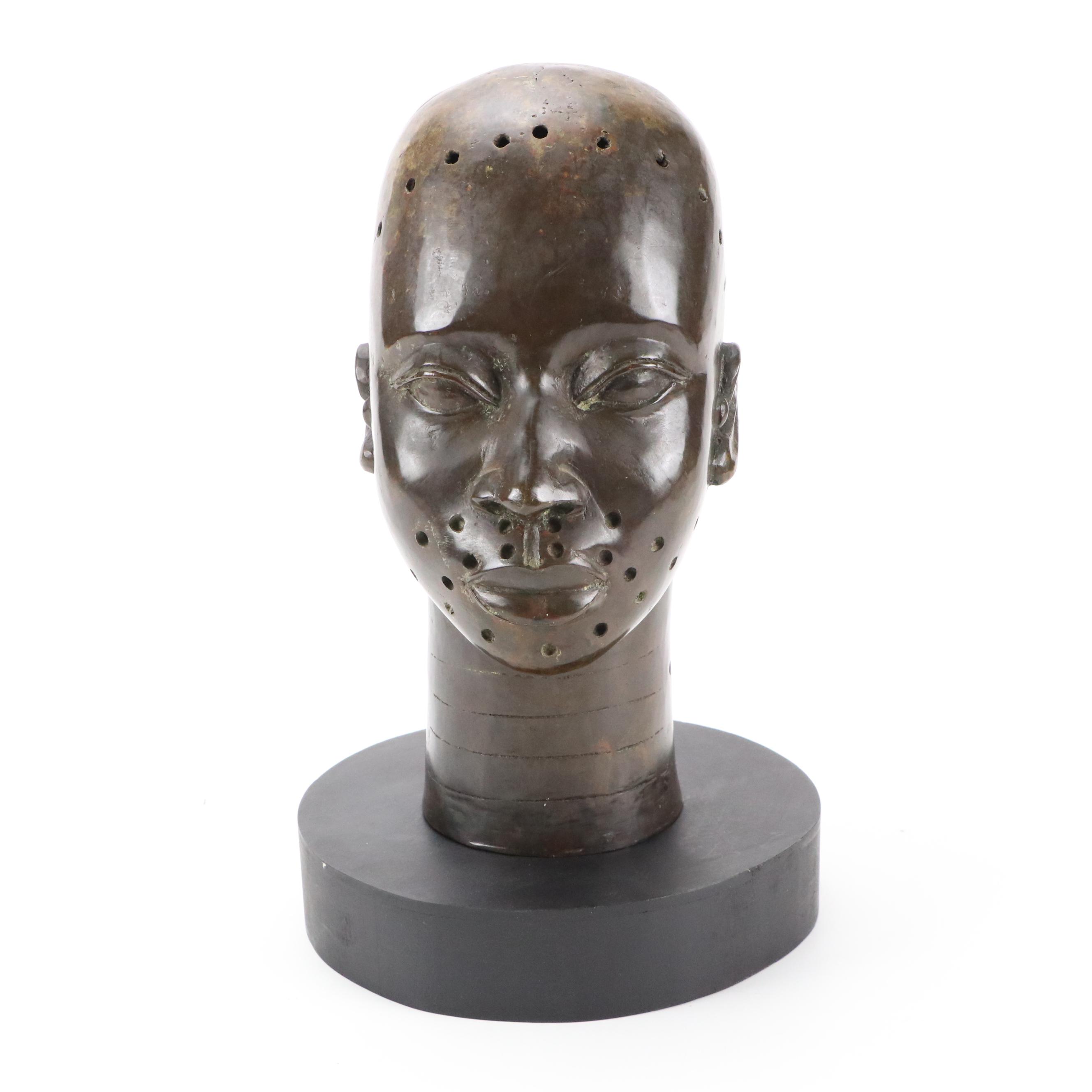 Bronze Sculpture of the Head of Emotan, Probably Benin