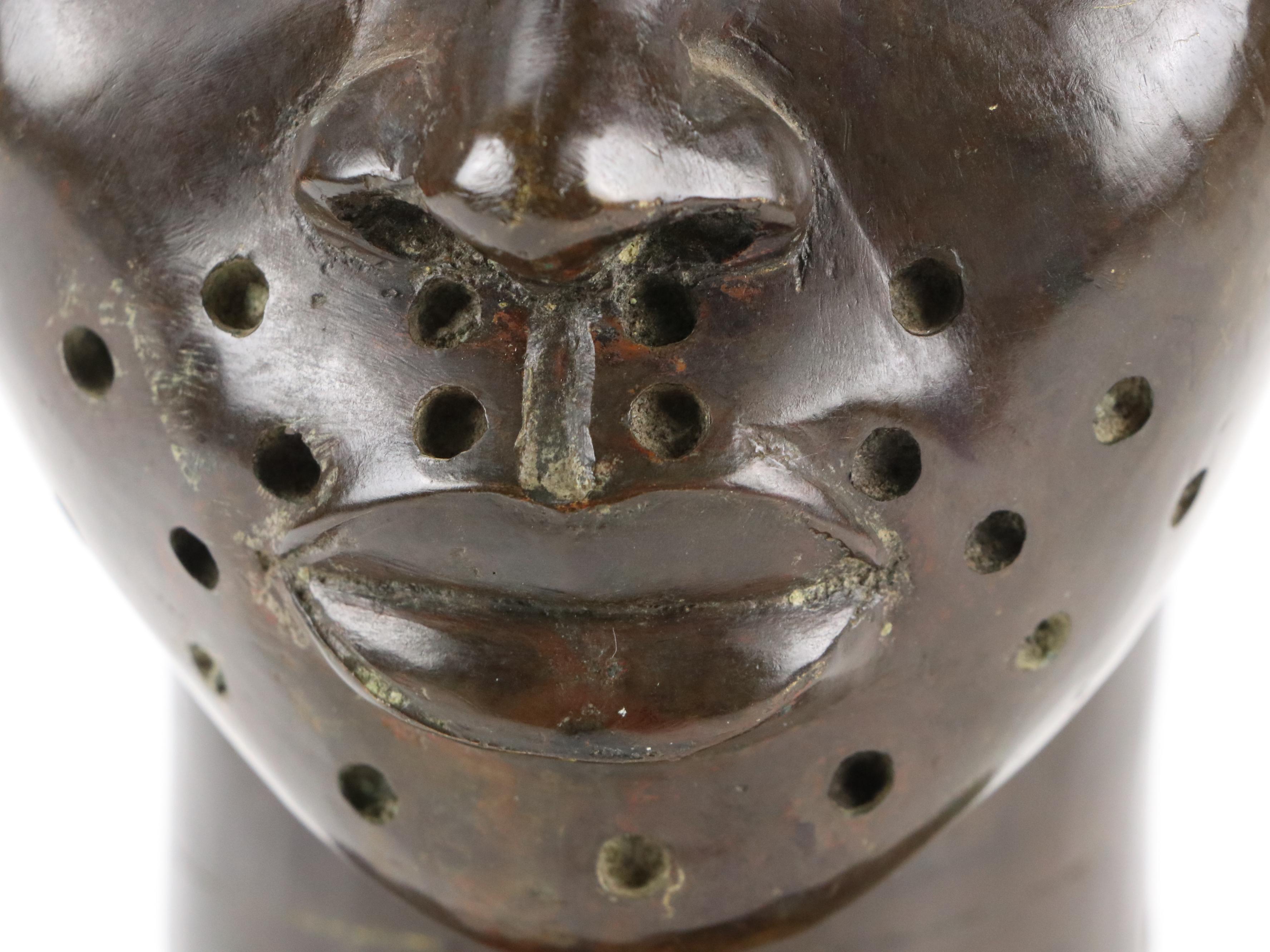 Bronze Sculpture of the Head of Emotan, Probably Benin