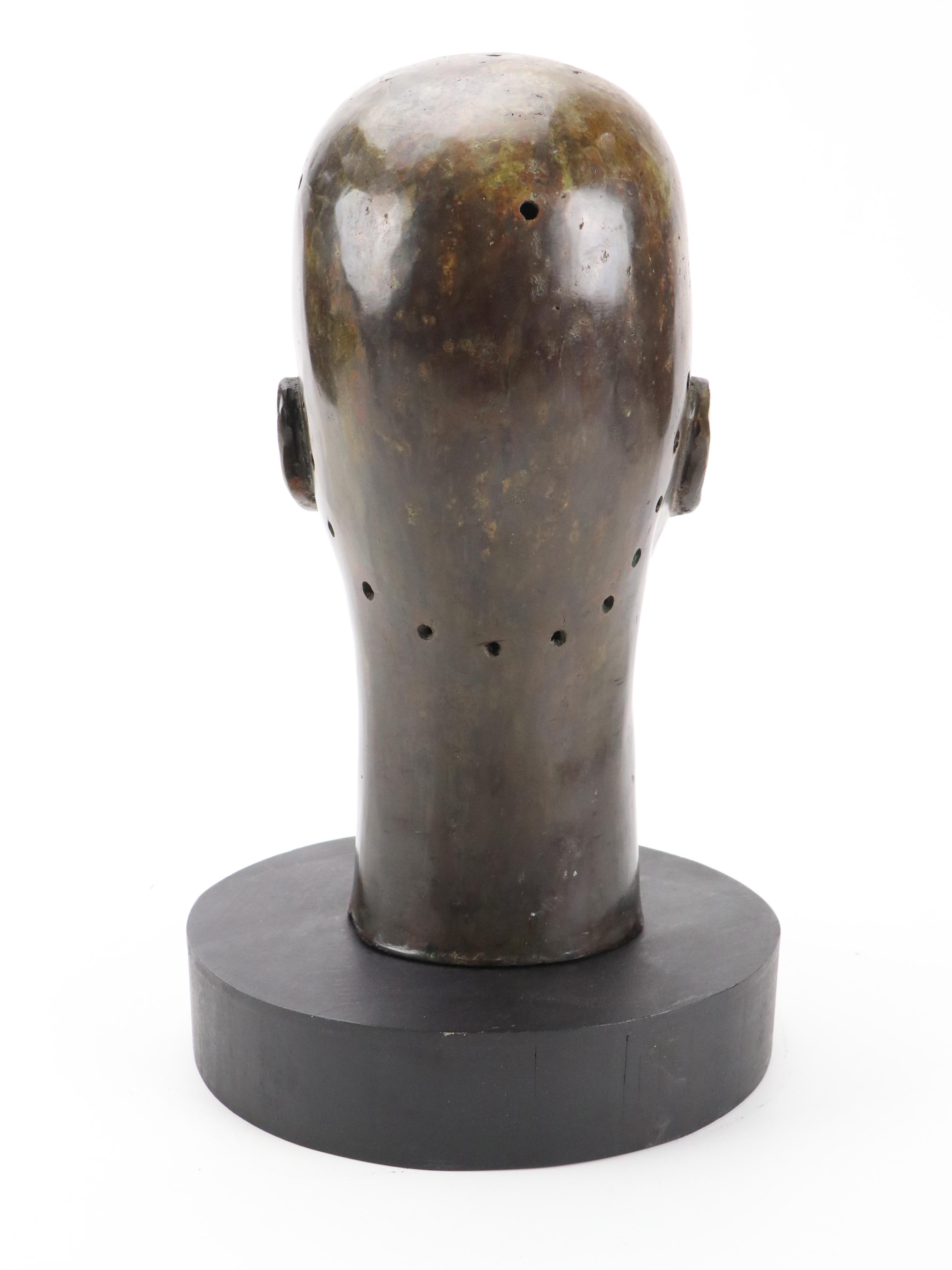 Bronze Sculpture of the Head of Emotan, Probably Benin