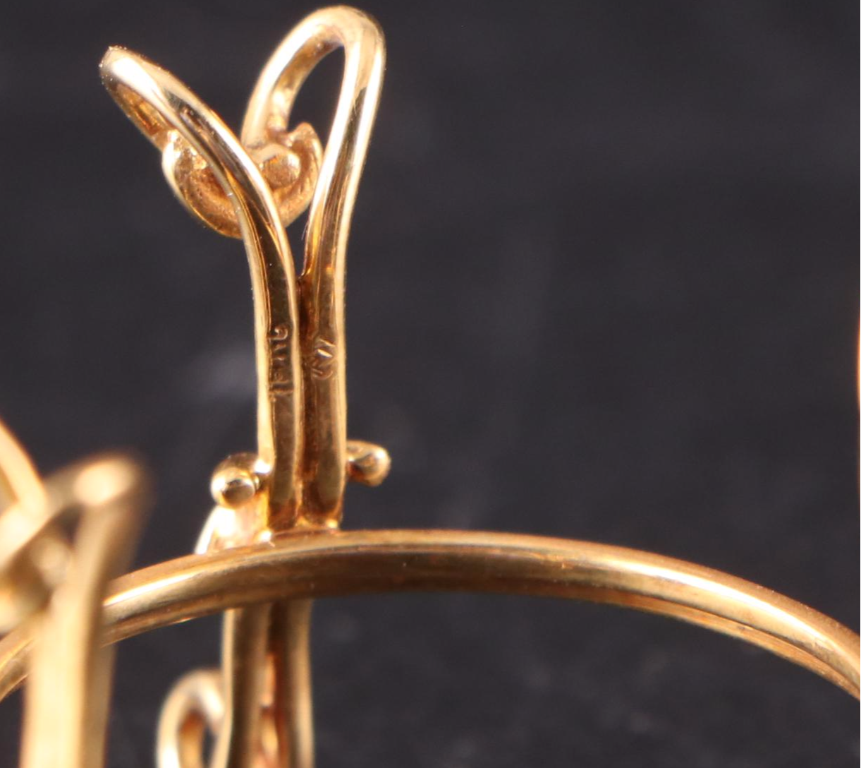 English 18K Gold Guilloché Egg Ring Box with Bejewelled Enamel Egg Boxes