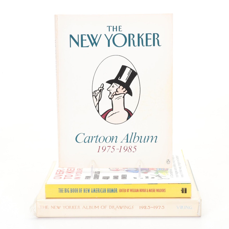 The New Yorker Cartoon Albums Spanning 1925-1985 With Other Humor Books