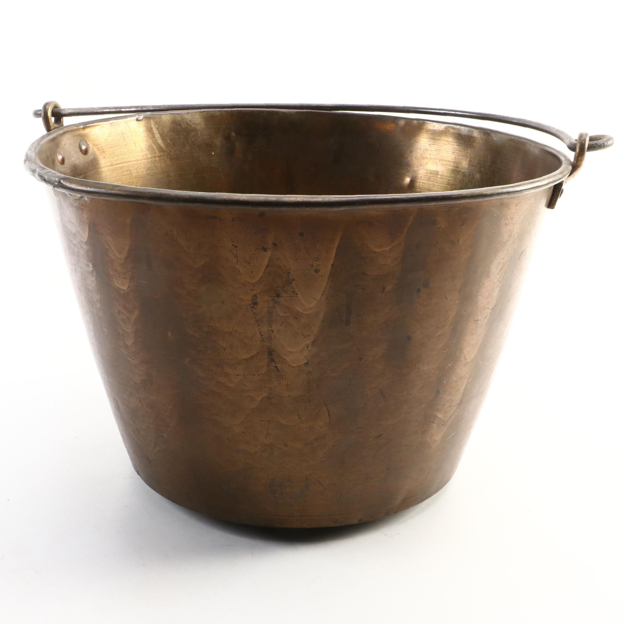 Antiqued Brass Kindling Bucket