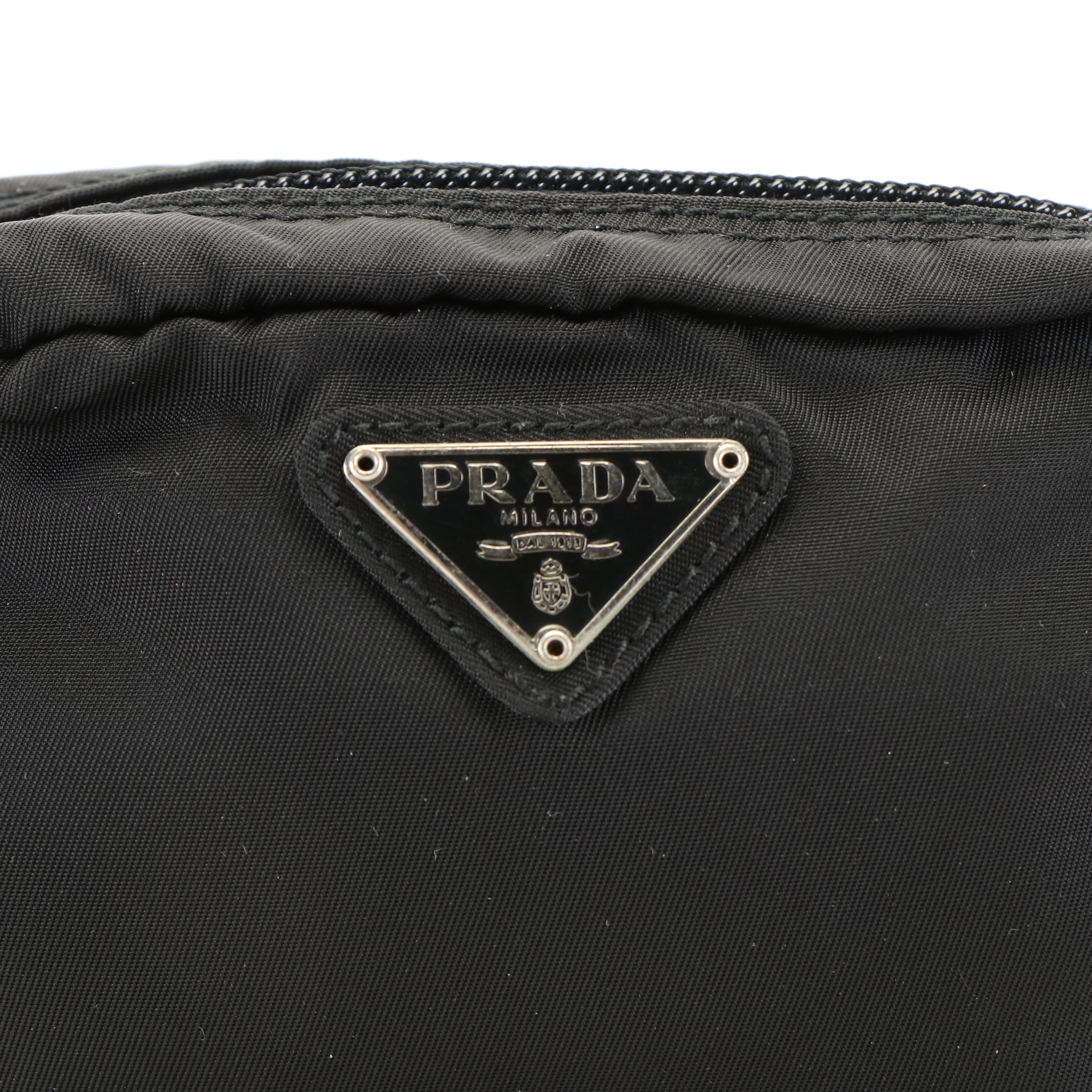 Prada Pochette in Black Tessuto Nylon
