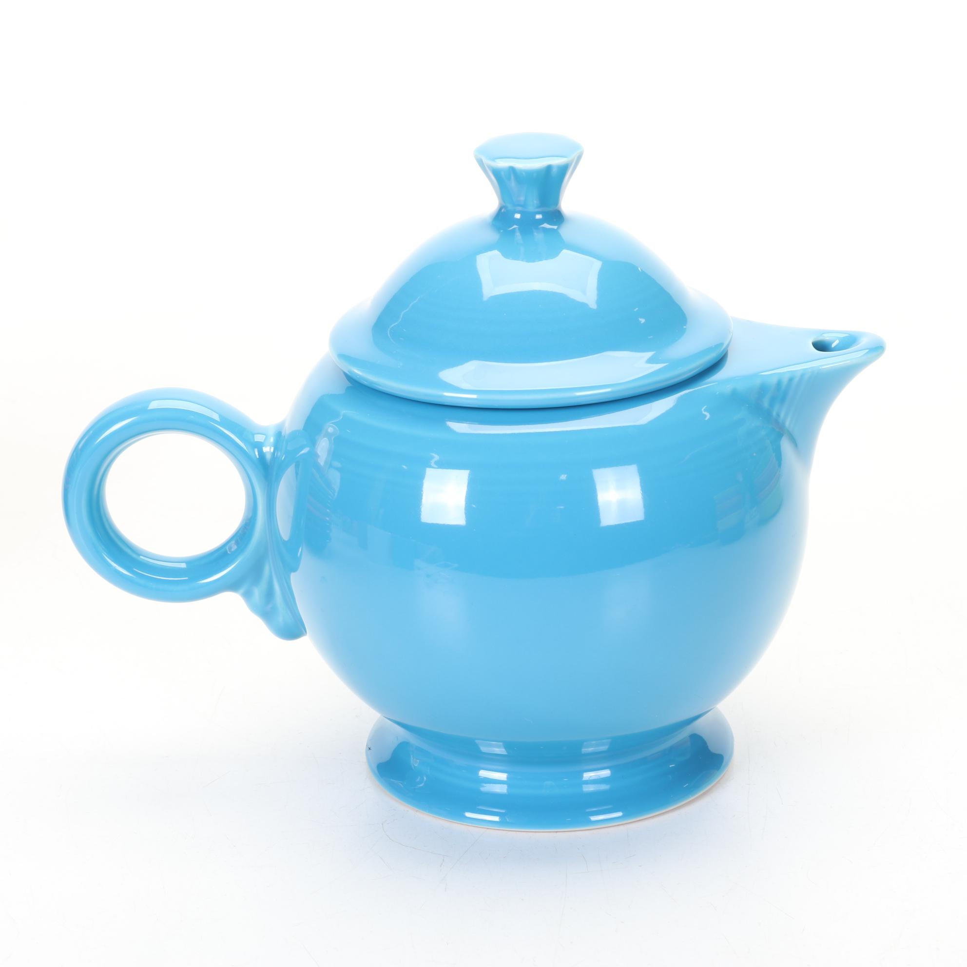 Modern "Fiesta" Collection Features Ltd. Edition Evergreen Bowl & Peacock Teapot