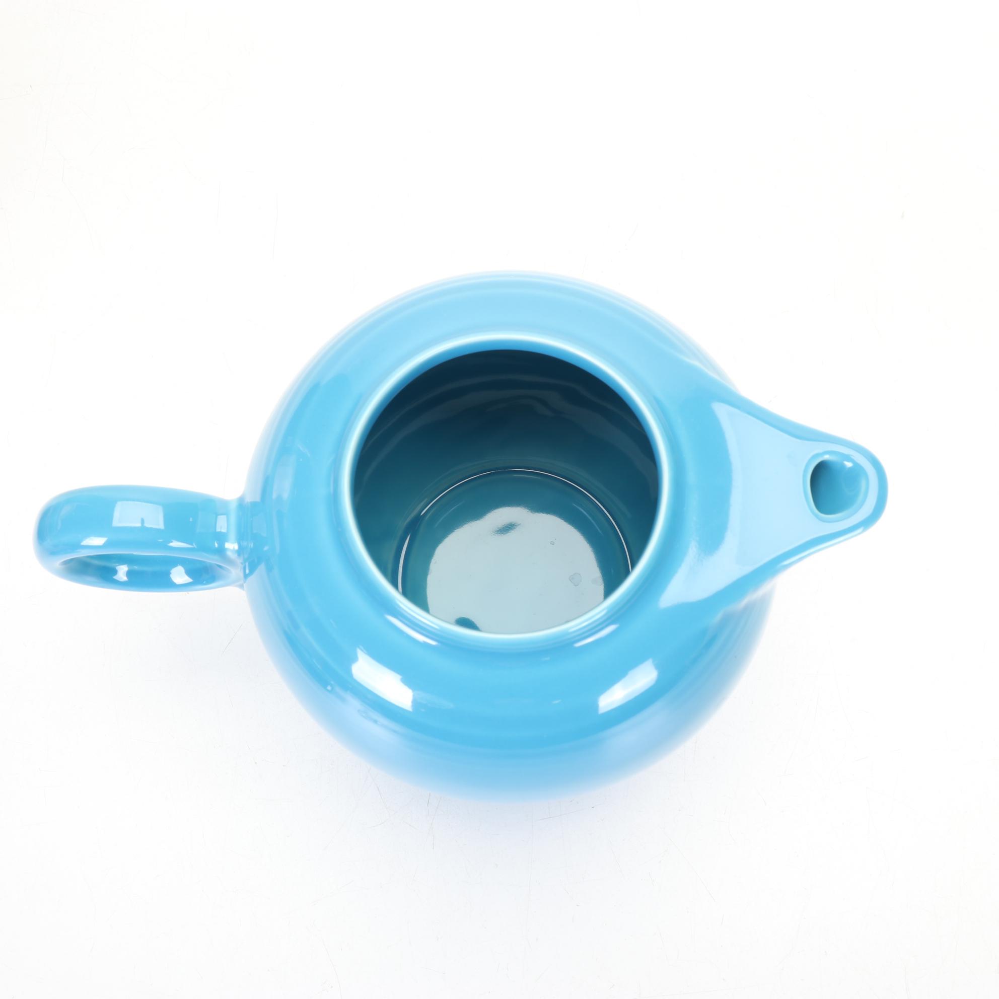 Modern "Fiesta" Collection Features Ltd. Edition Evergreen Bowl & Peacock Teapot