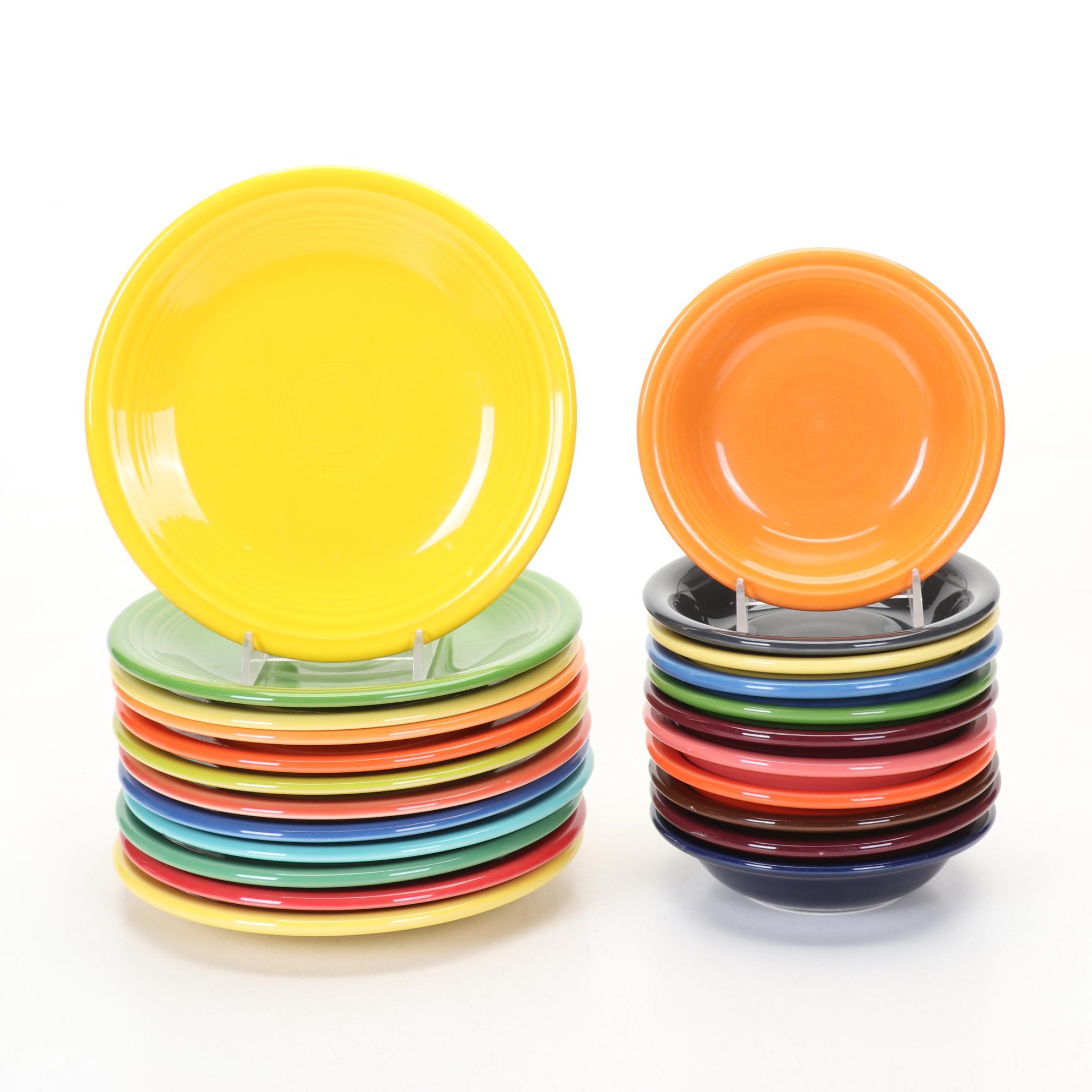 Modern "Fiesta" Collection Features Ltd. Edition Evergreen Bowl & Peacock Teapot