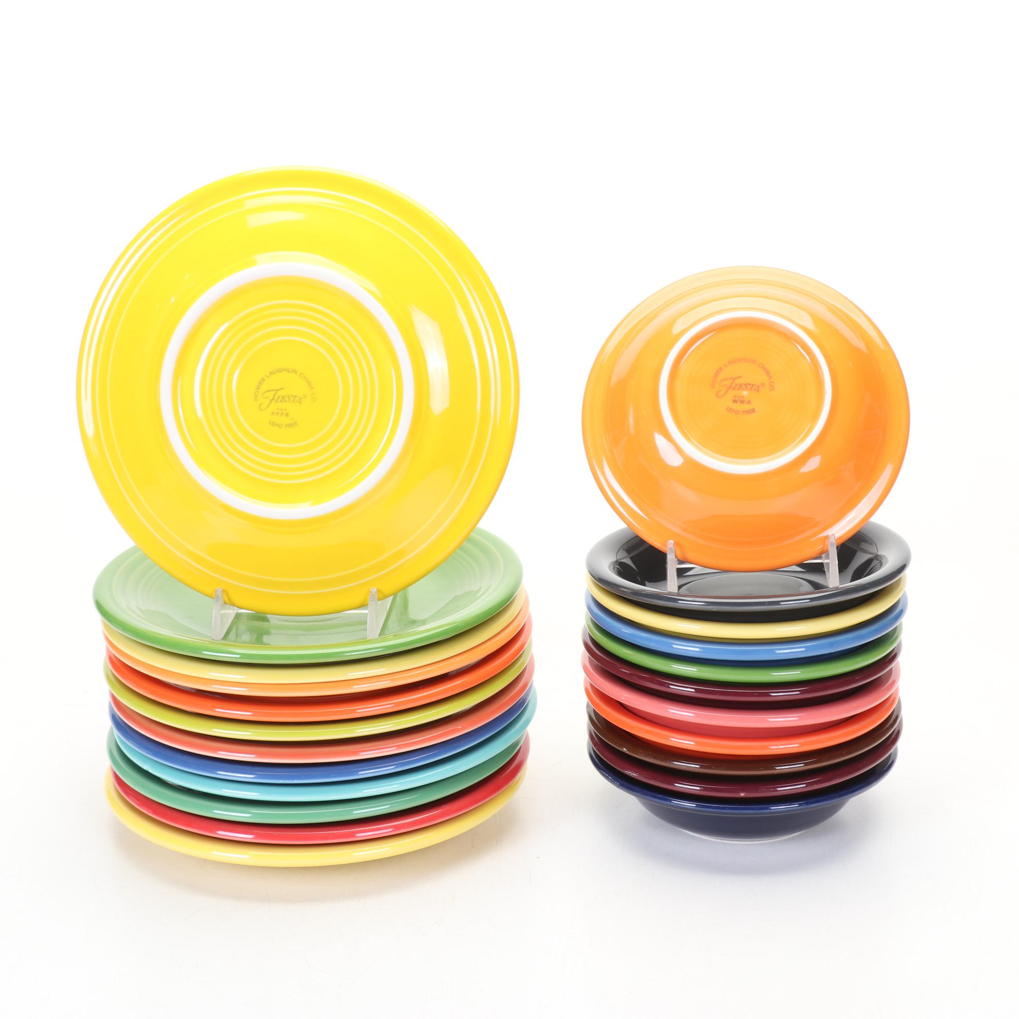 Modern "Fiesta" Collection Features Ltd. Edition Evergreen Bowl & Peacock Teapot