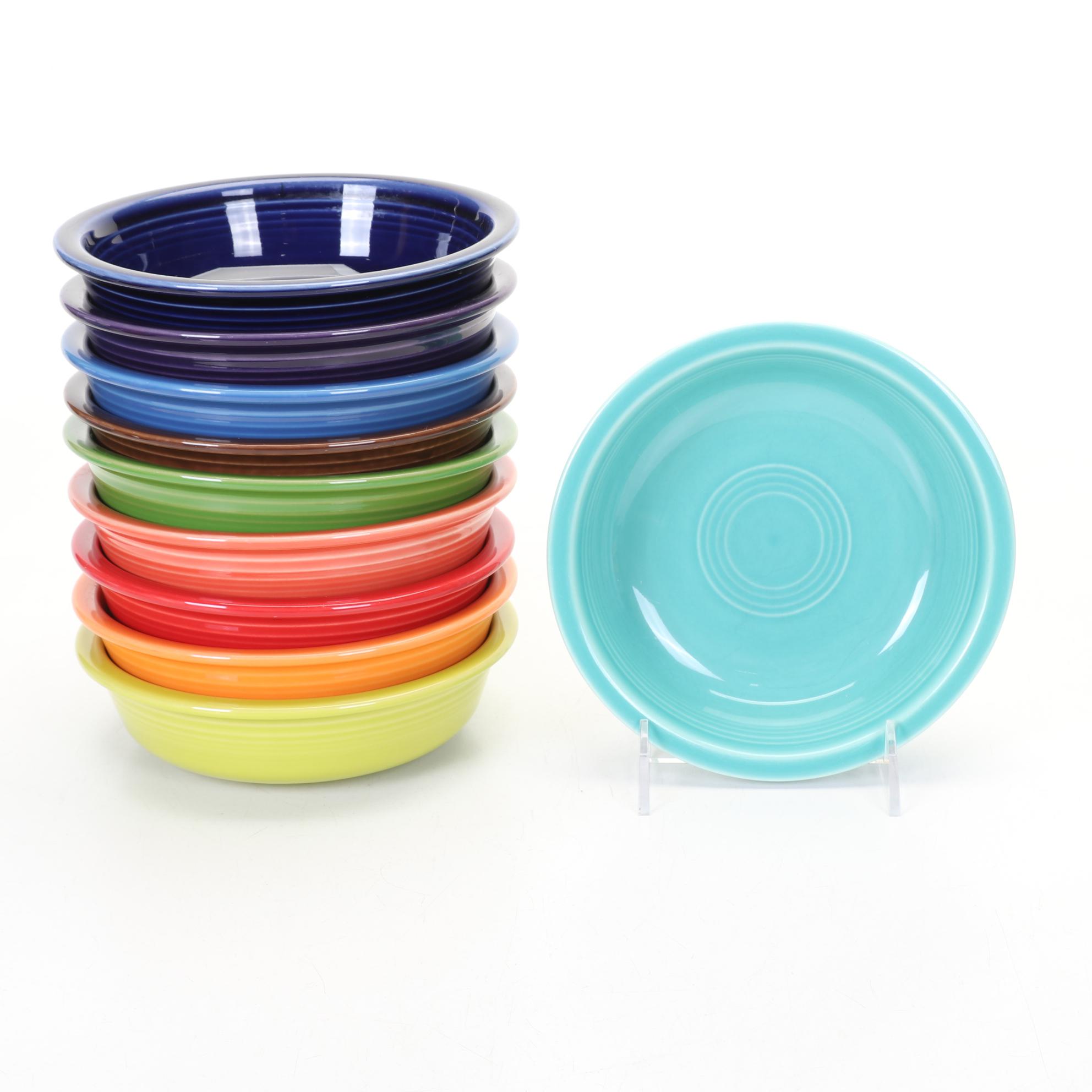 Modern "Fiesta" Collection Features Ltd. Edition Evergreen Bowl & Peacock Teapot