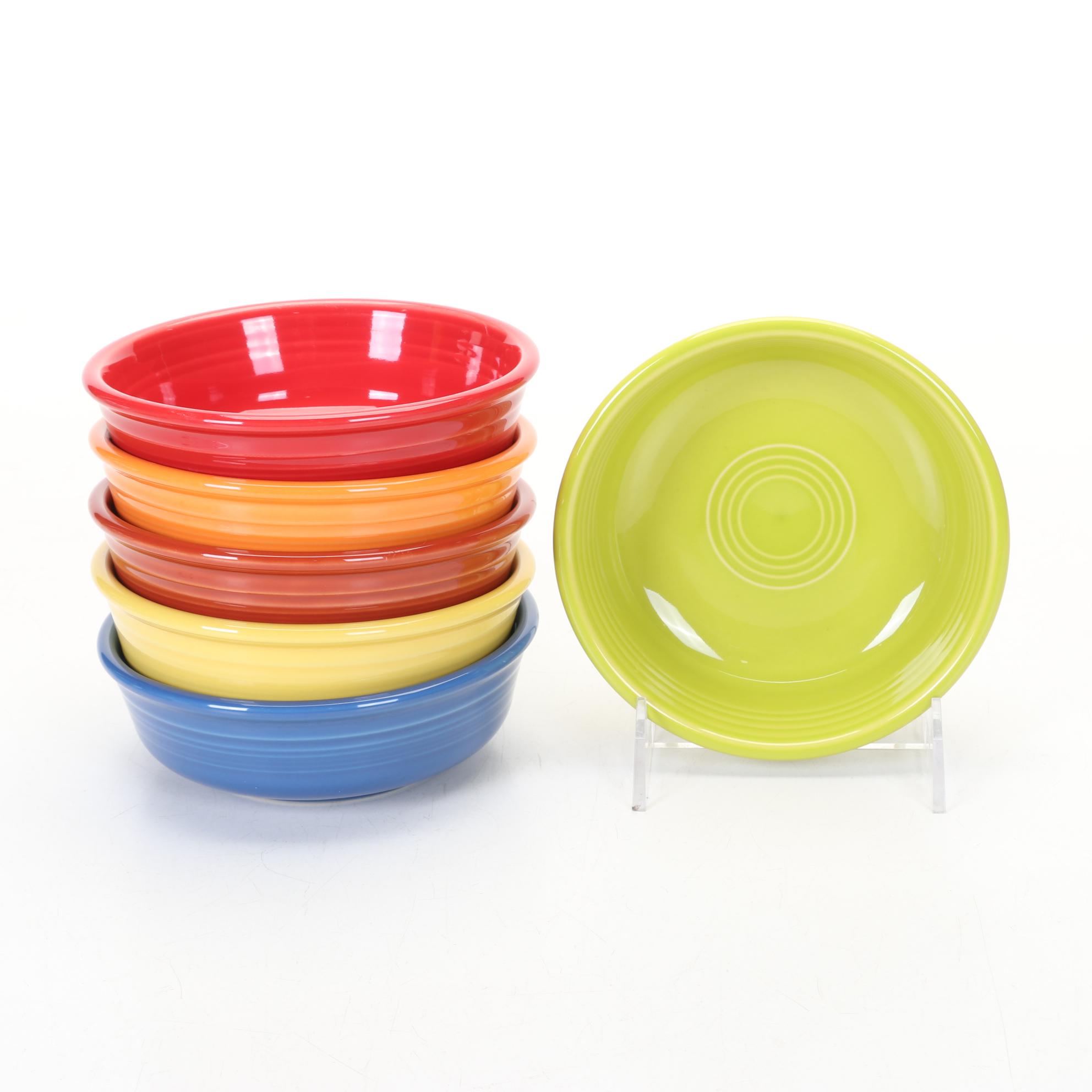 Modern "Fiesta" Collection Features Ltd. Edition Evergreen Bowl & Peacock Teapot