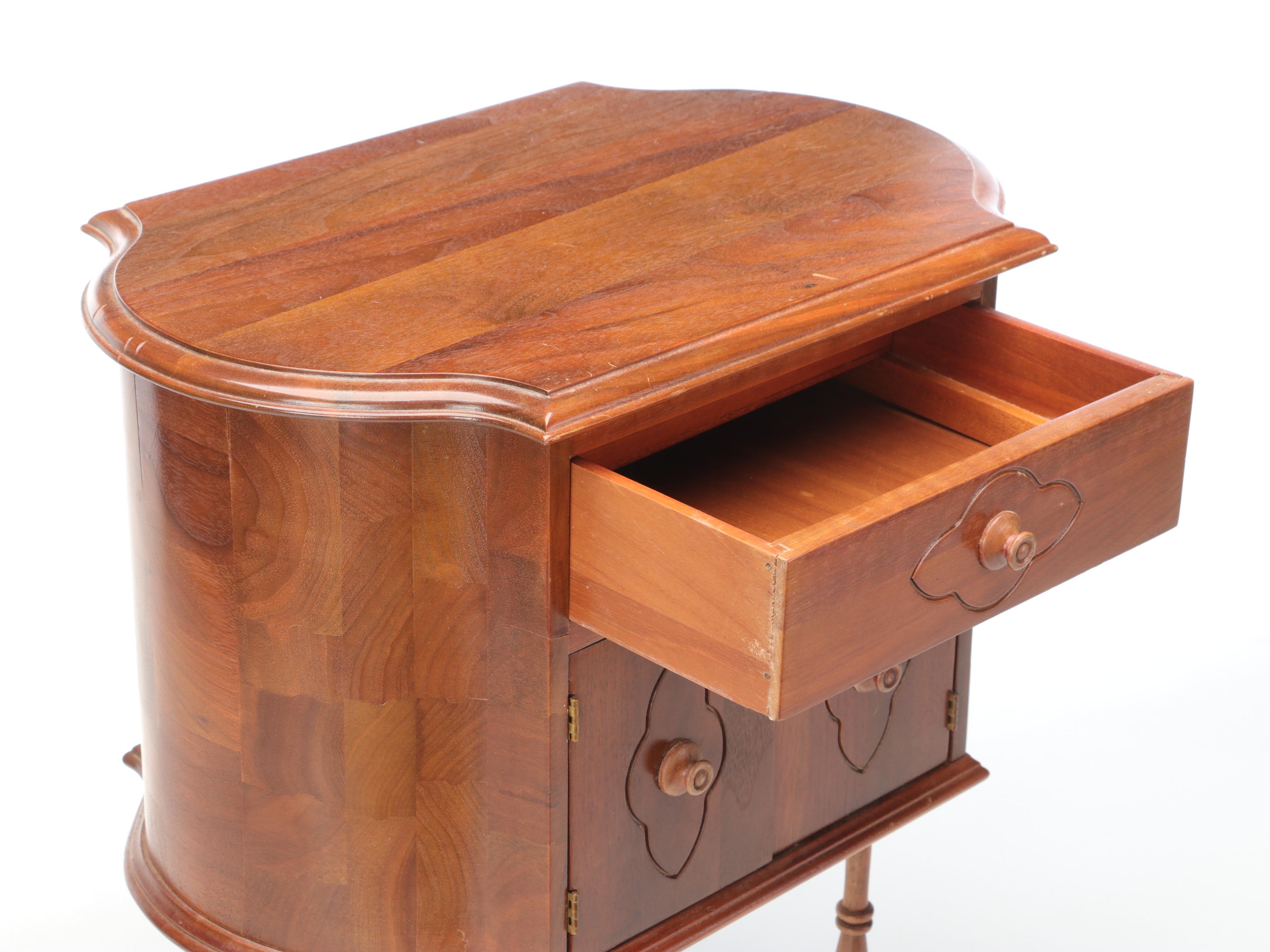 Martha Washington Style Walnut Sewing Cabinet