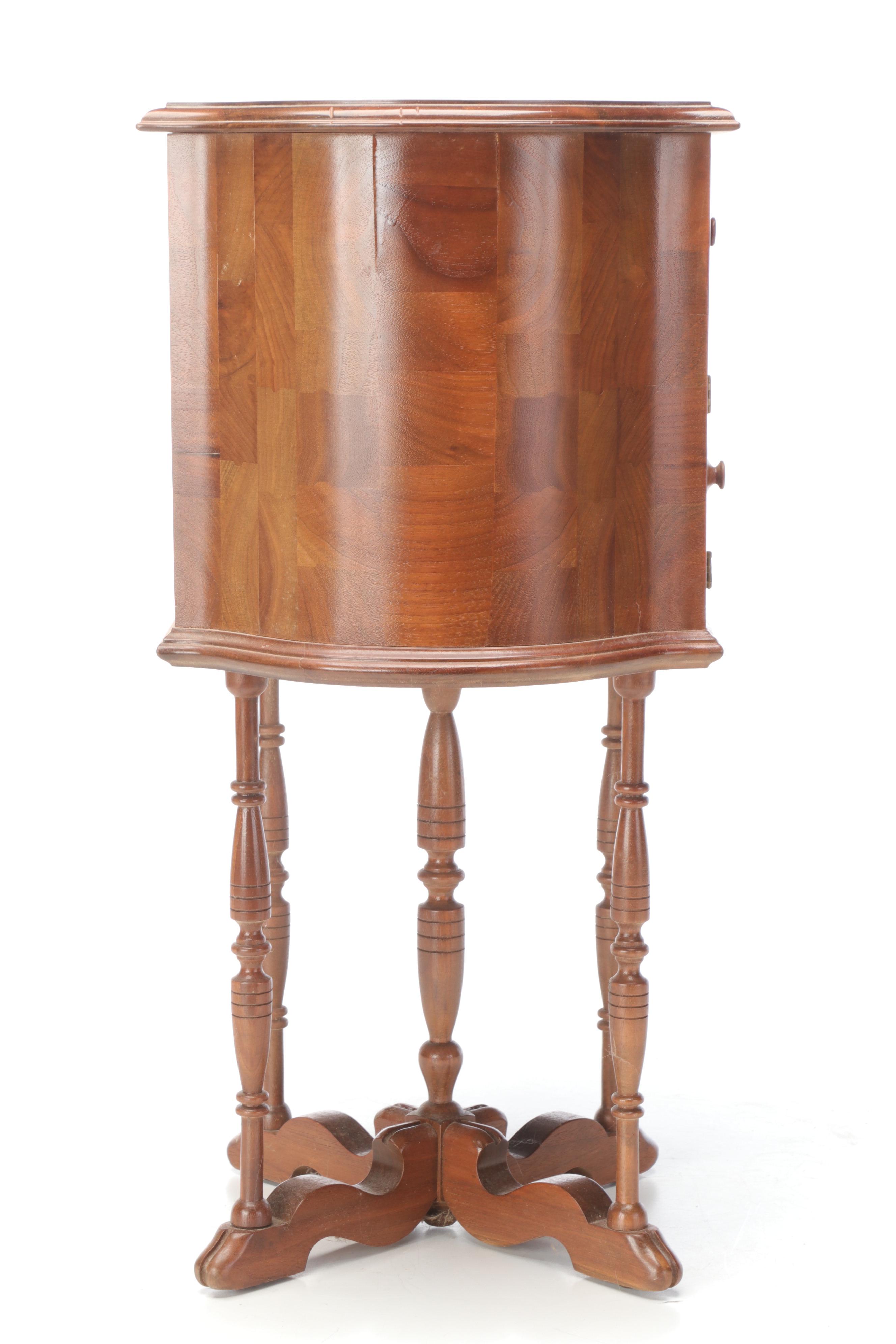 Martha Washington Style Walnut Sewing Cabinet