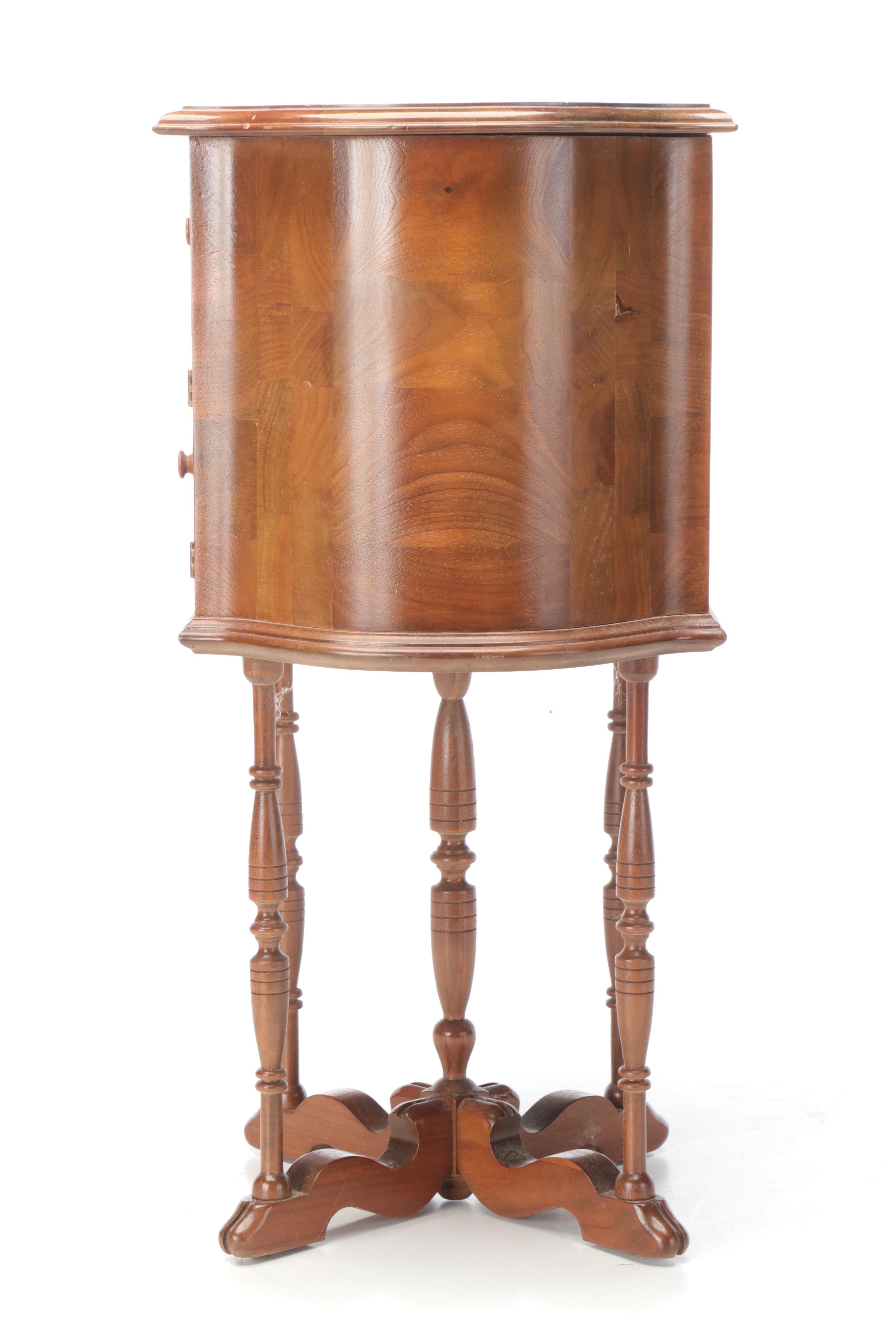 Martha Washington Style Walnut Sewing Cabinet