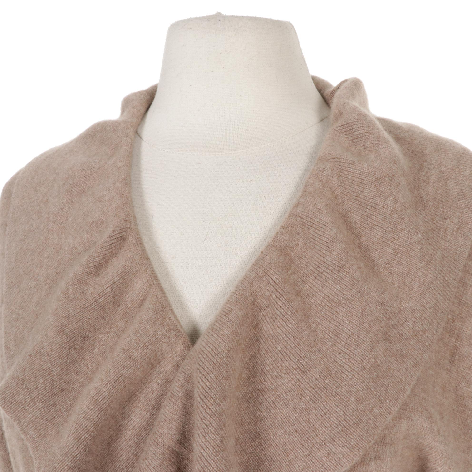 Maddy James Cashmere Long Duster Cardigan with Tie Belt