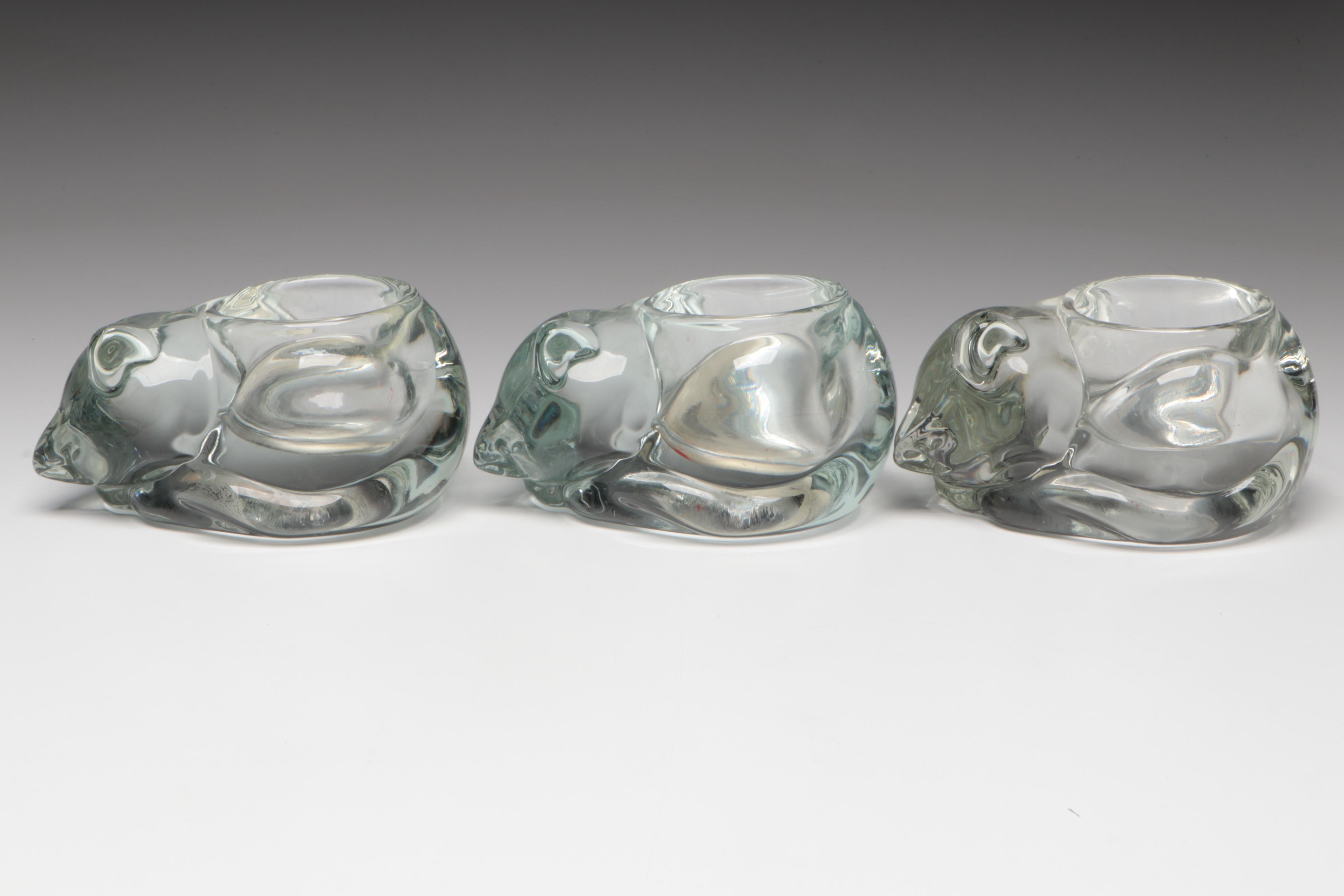 Laurel Burch Fabulous Felines Platters, Indiana Glass Sleeping Cat Votives, More