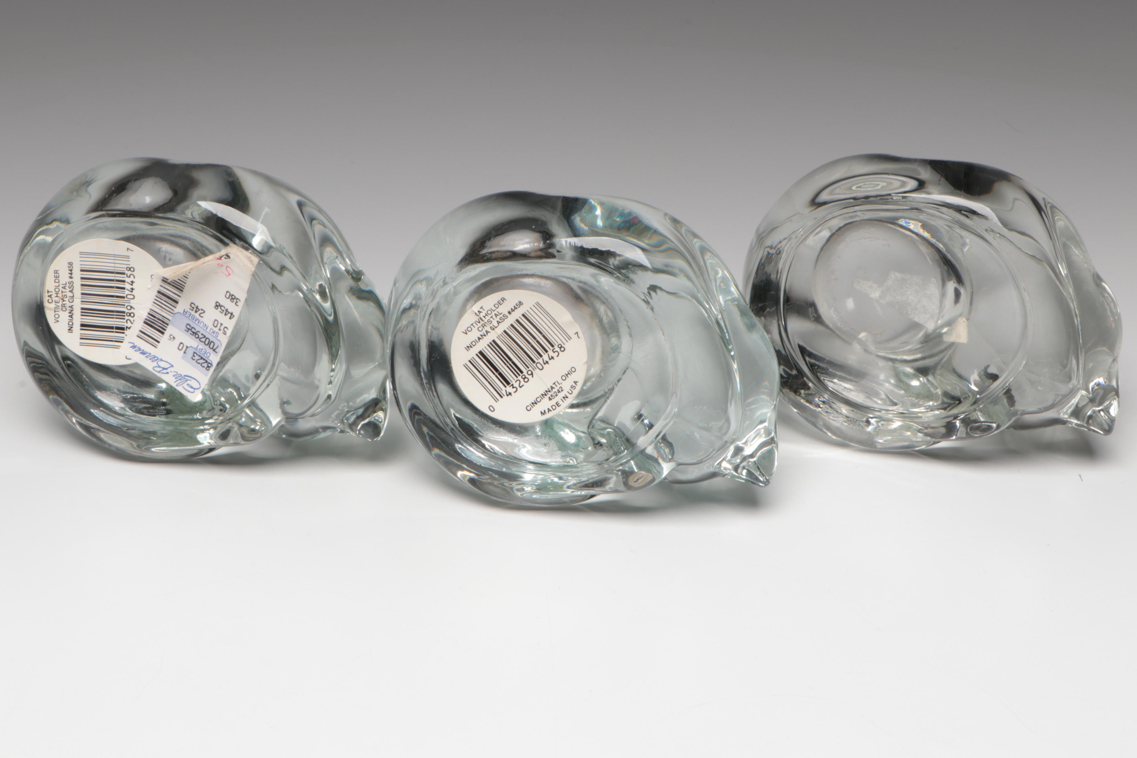 Laurel Burch Fabulous Felines Platters, Indiana Glass Sleeping Cat Votives, More