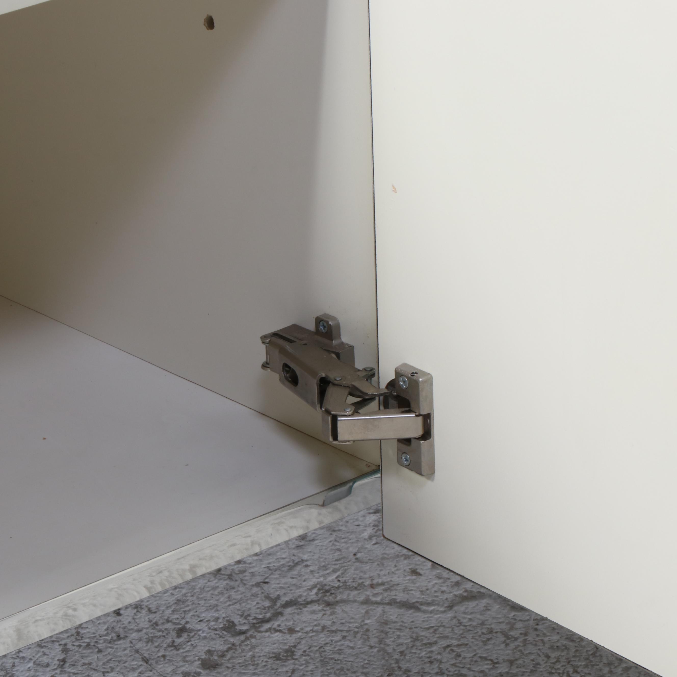 Modernist Chrome and Mirrored Glass Console Cabinet, Manner of Ello Furniture