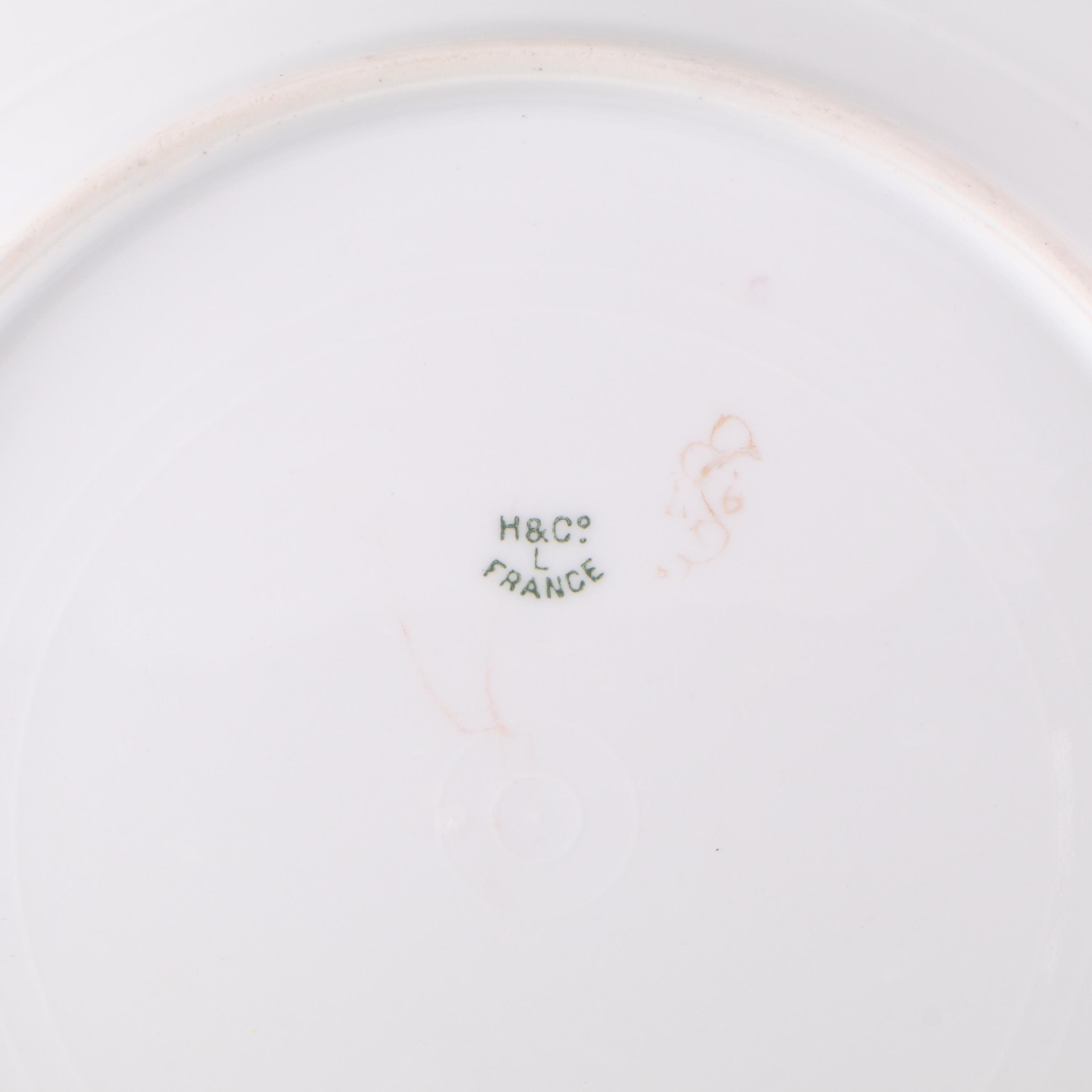 French Haviland & Co. and More Gilt Floral Porcelain Dishes