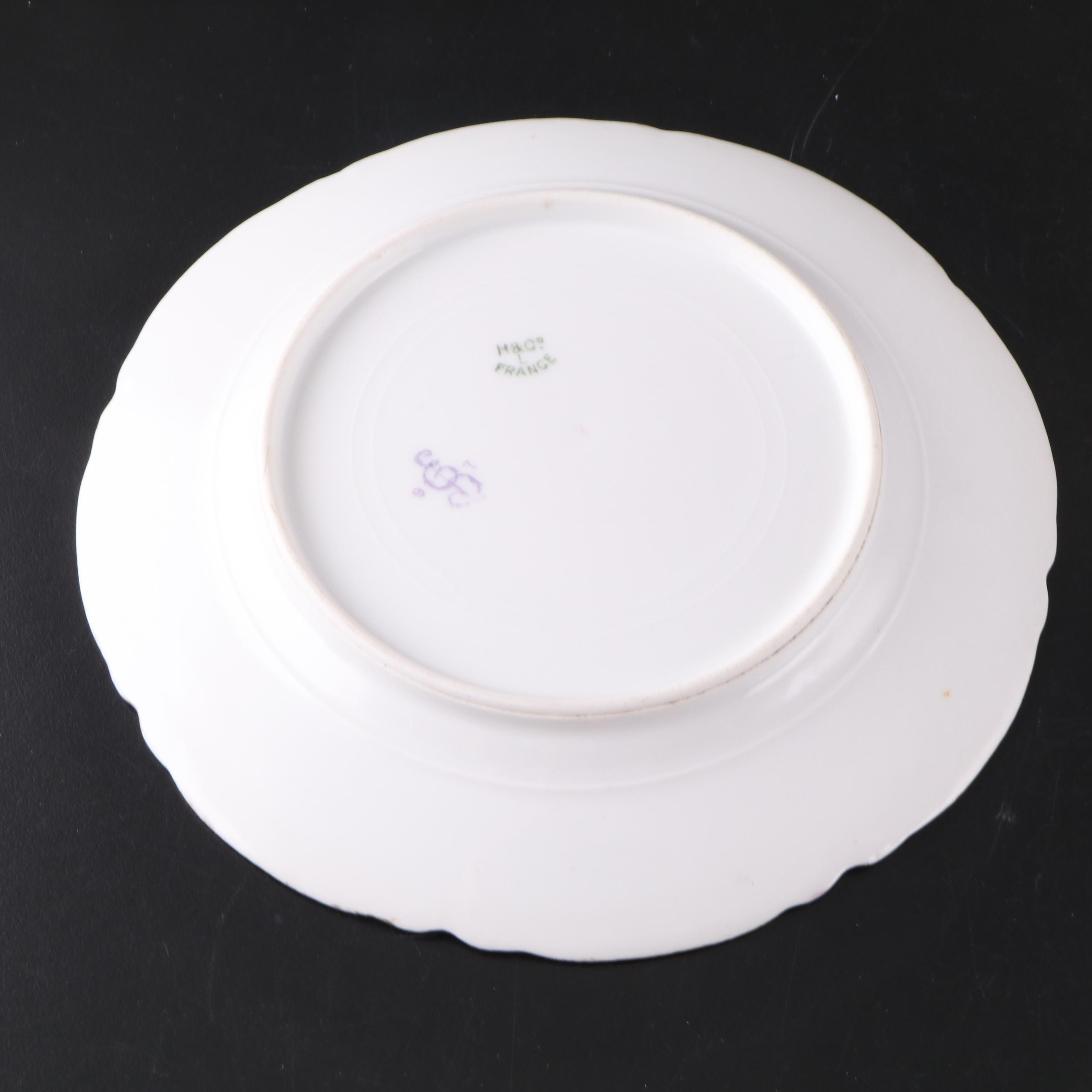 French Haviland & Co. and More Gilt Floral Porcelain Dishes