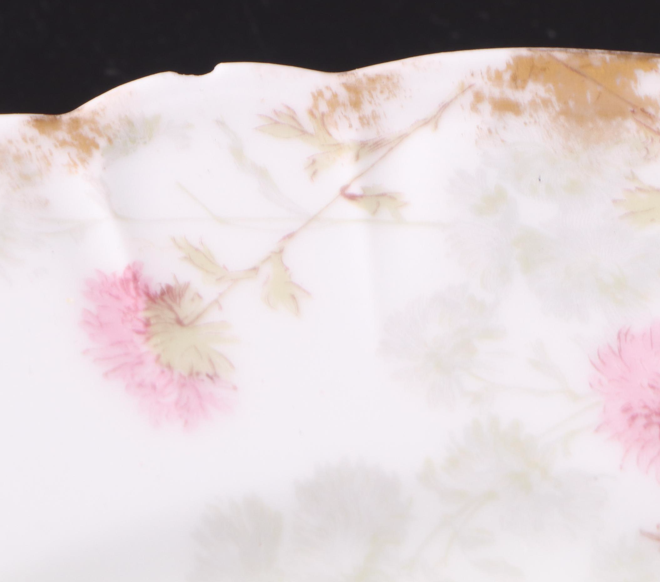 French Haviland & Co. and More Gilt Floral Porcelain Dishes