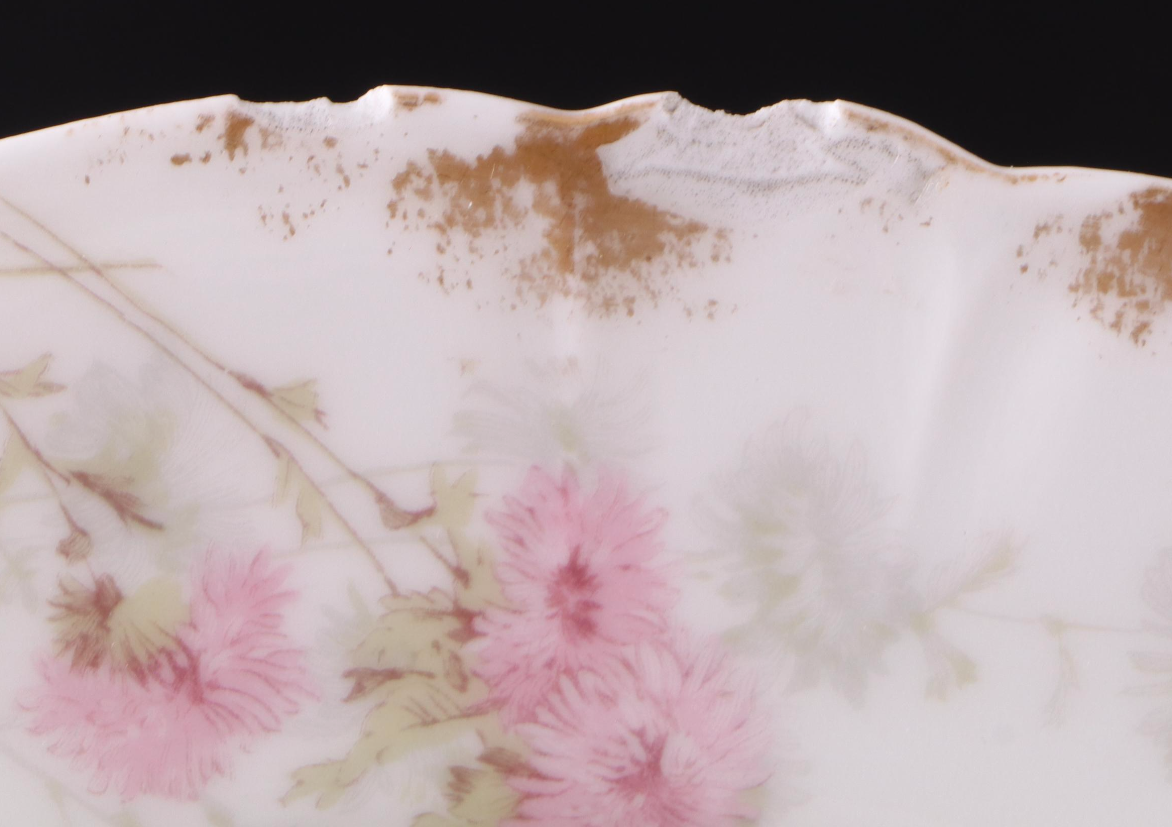 French Haviland & Co. and More Gilt Floral Porcelain Dishes