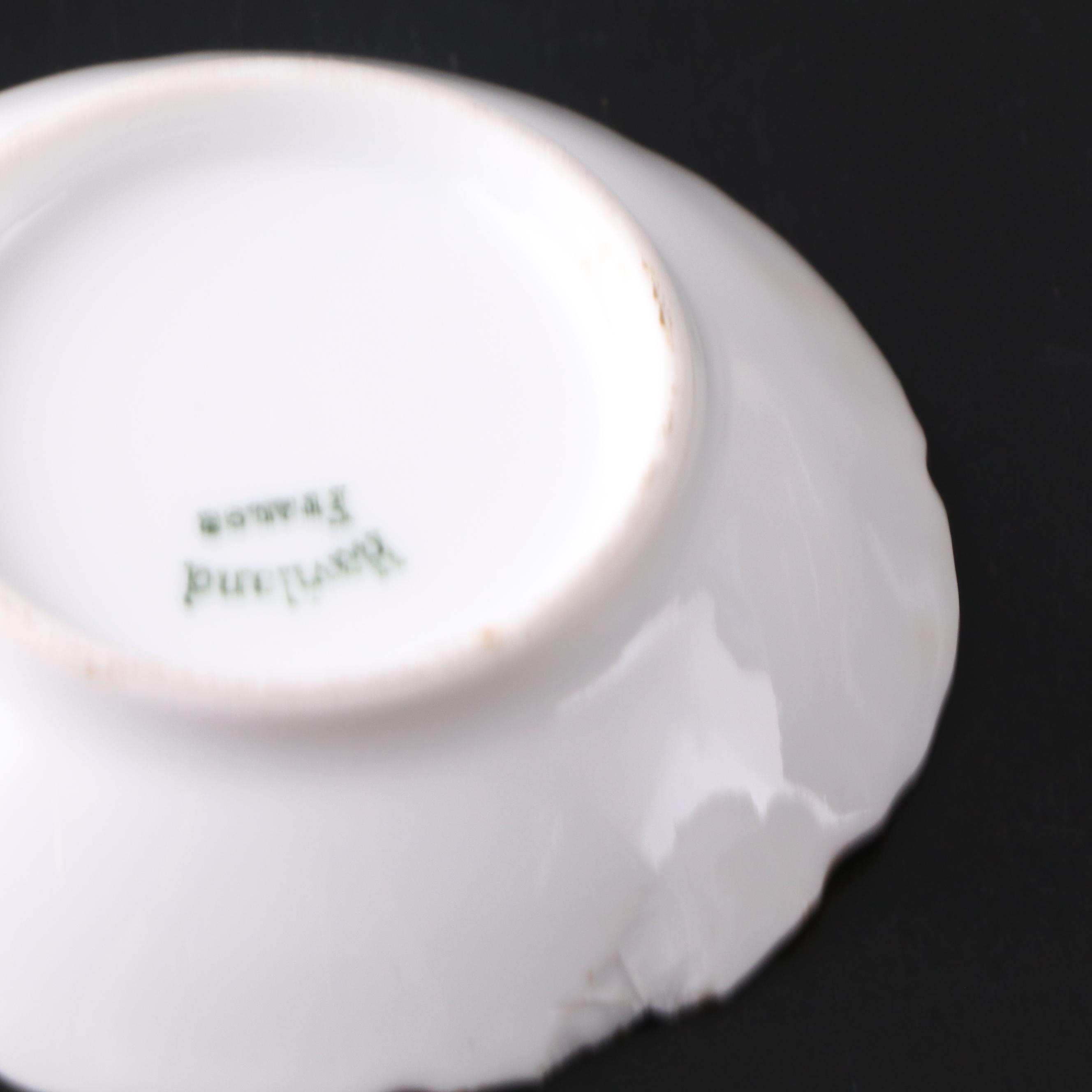 French Haviland & Co. and More Gilt Floral Porcelain Dishes