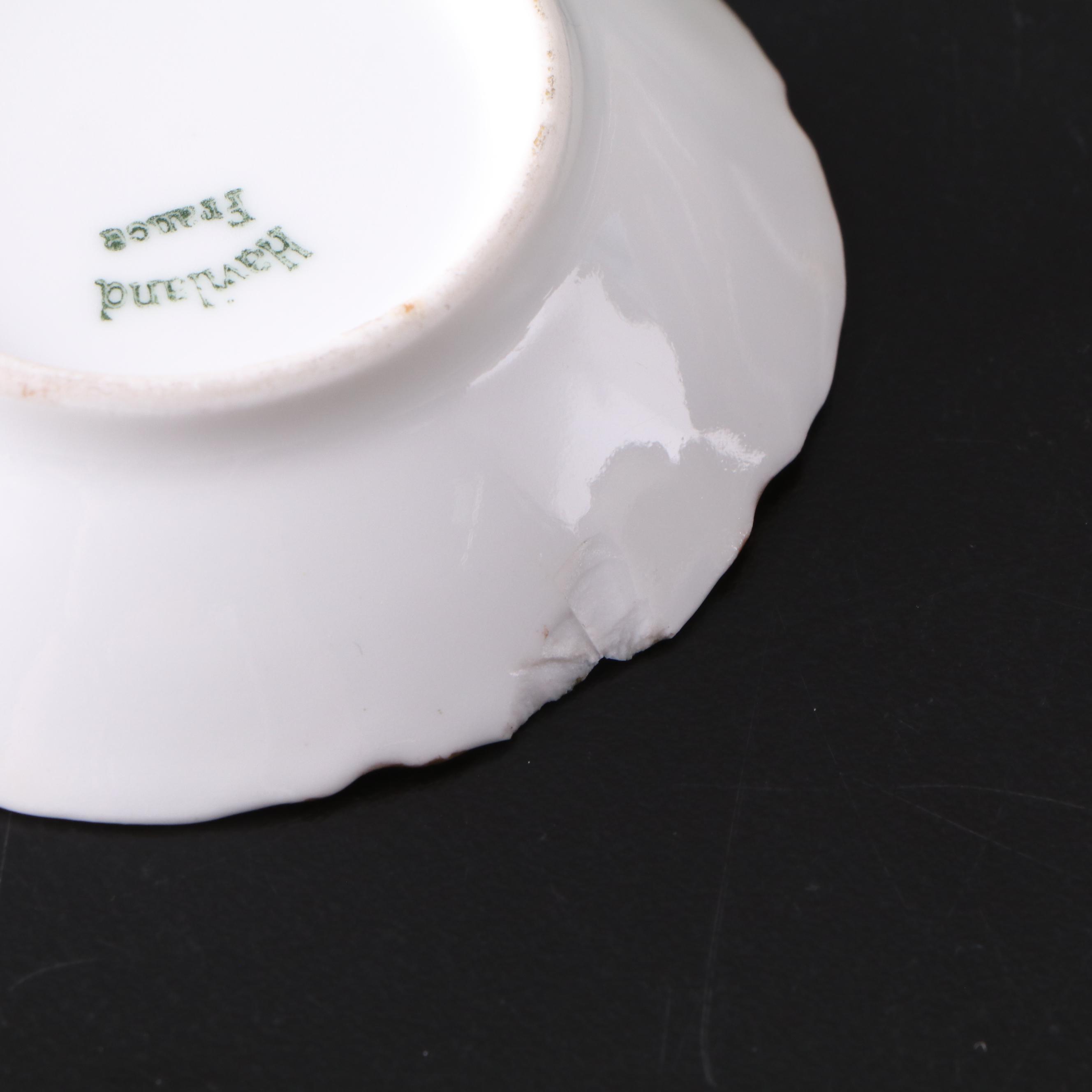 French Haviland & Co. and More Gilt Floral Porcelain Dishes