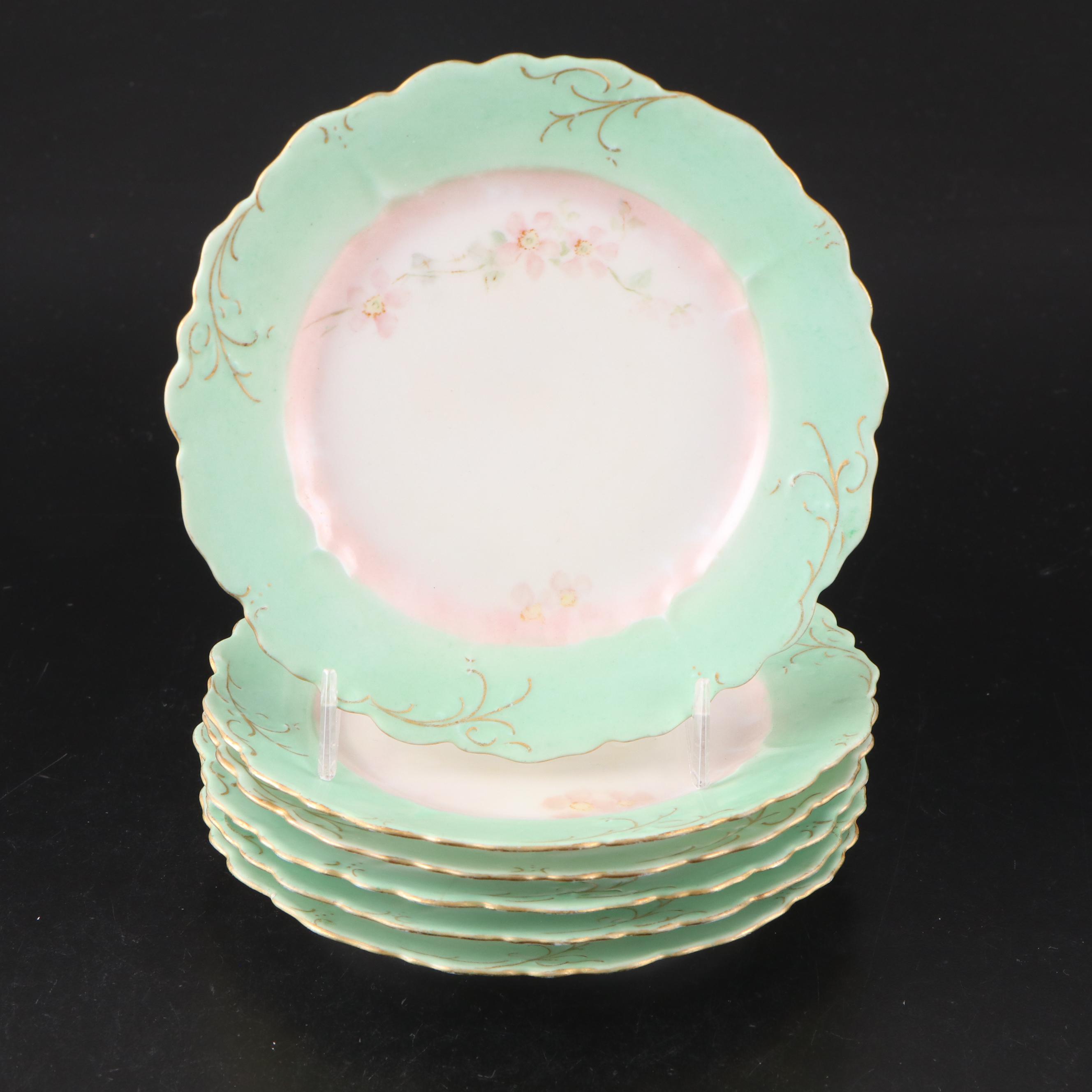 French Haviland & Co. and More Gilt Floral Porcelain Dishes