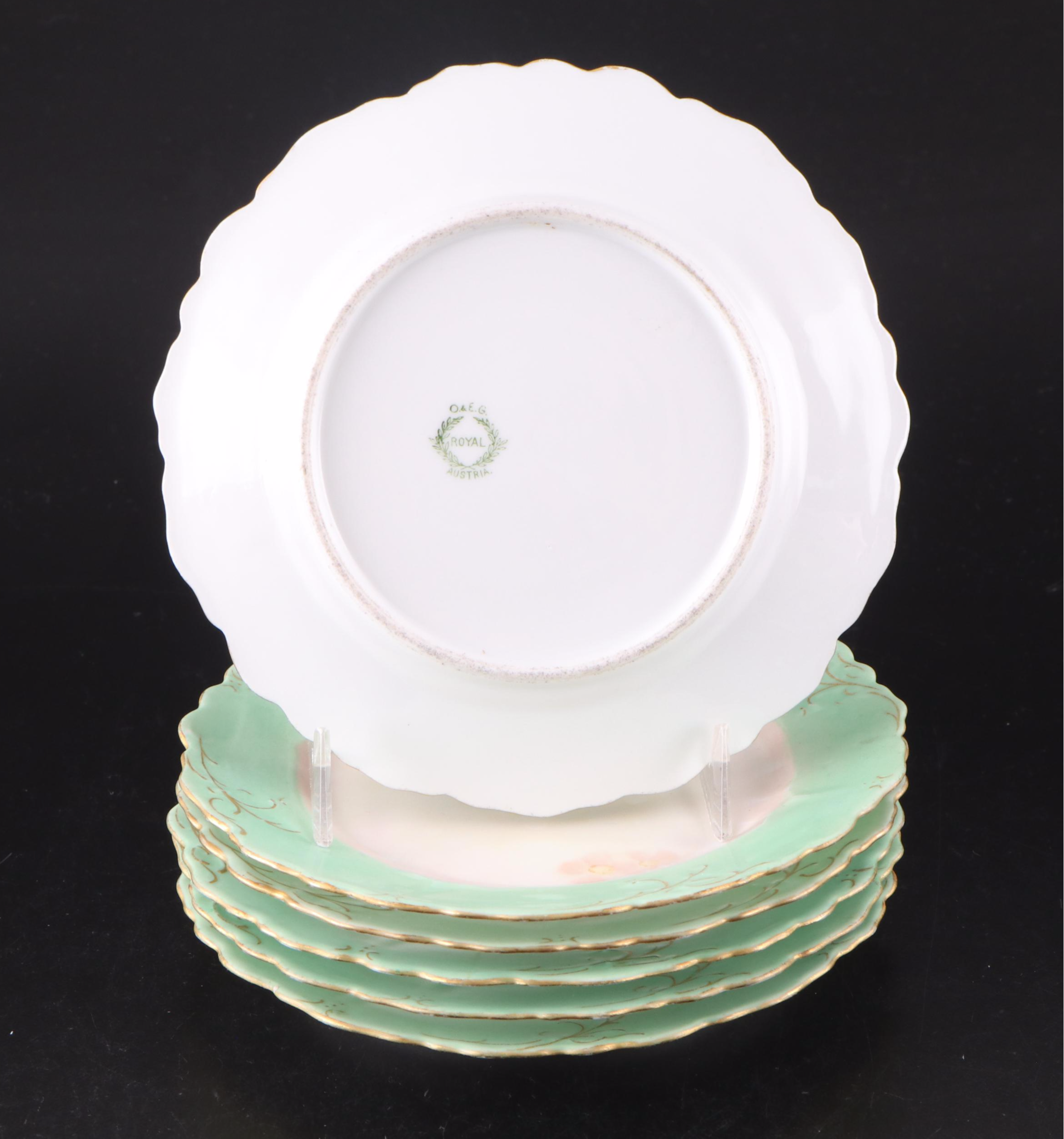 French Haviland & Co. and More Gilt Floral Porcelain Dishes