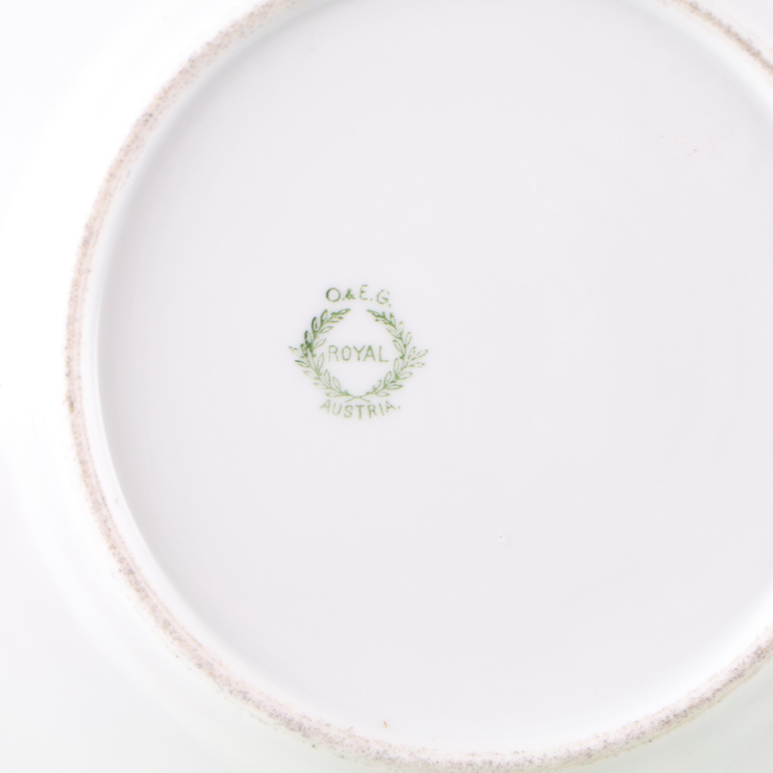 French Haviland & Co. and More Gilt Floral Porcelain Dishes