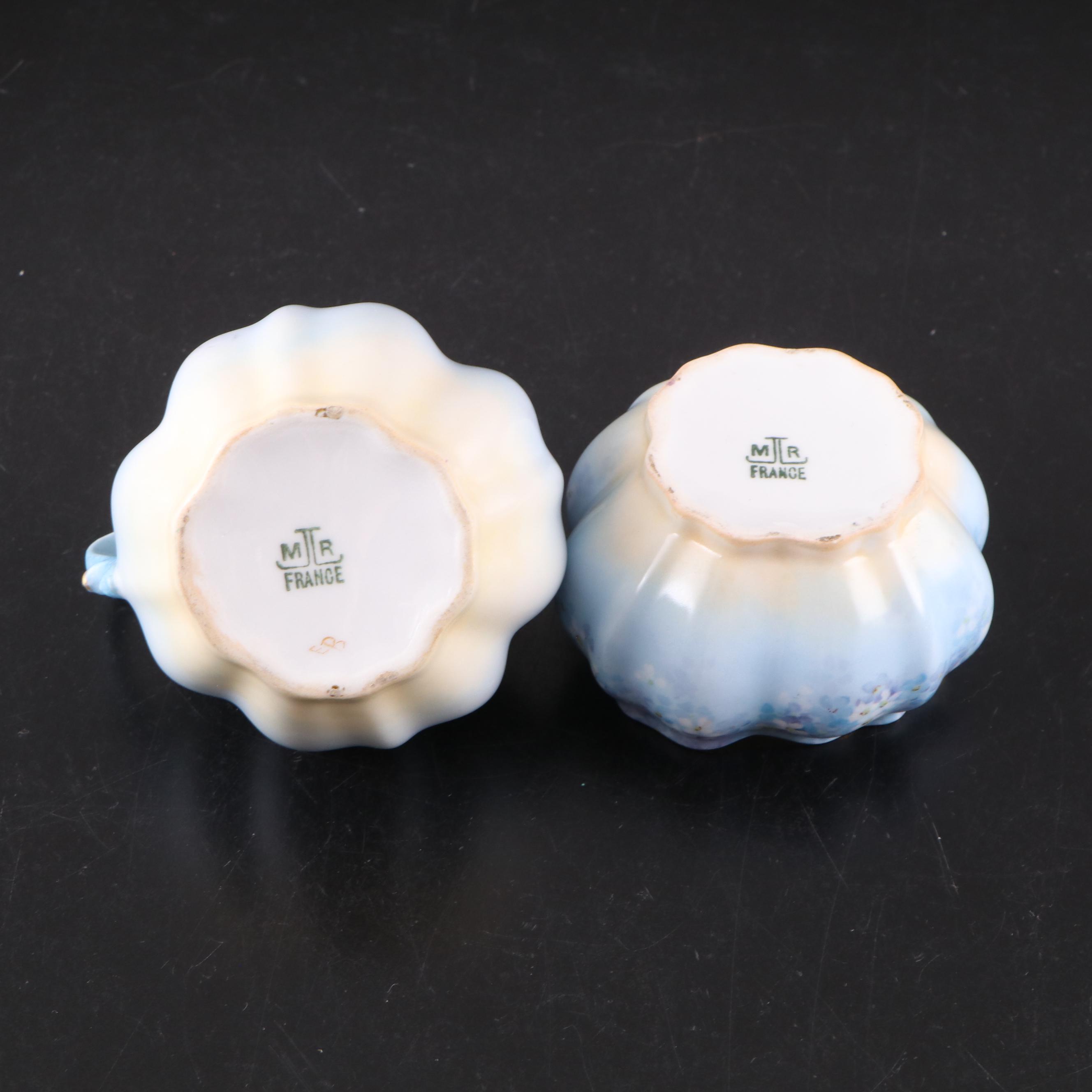 French Haviland & Co. and More Gilt Floral Porcelain Dishes