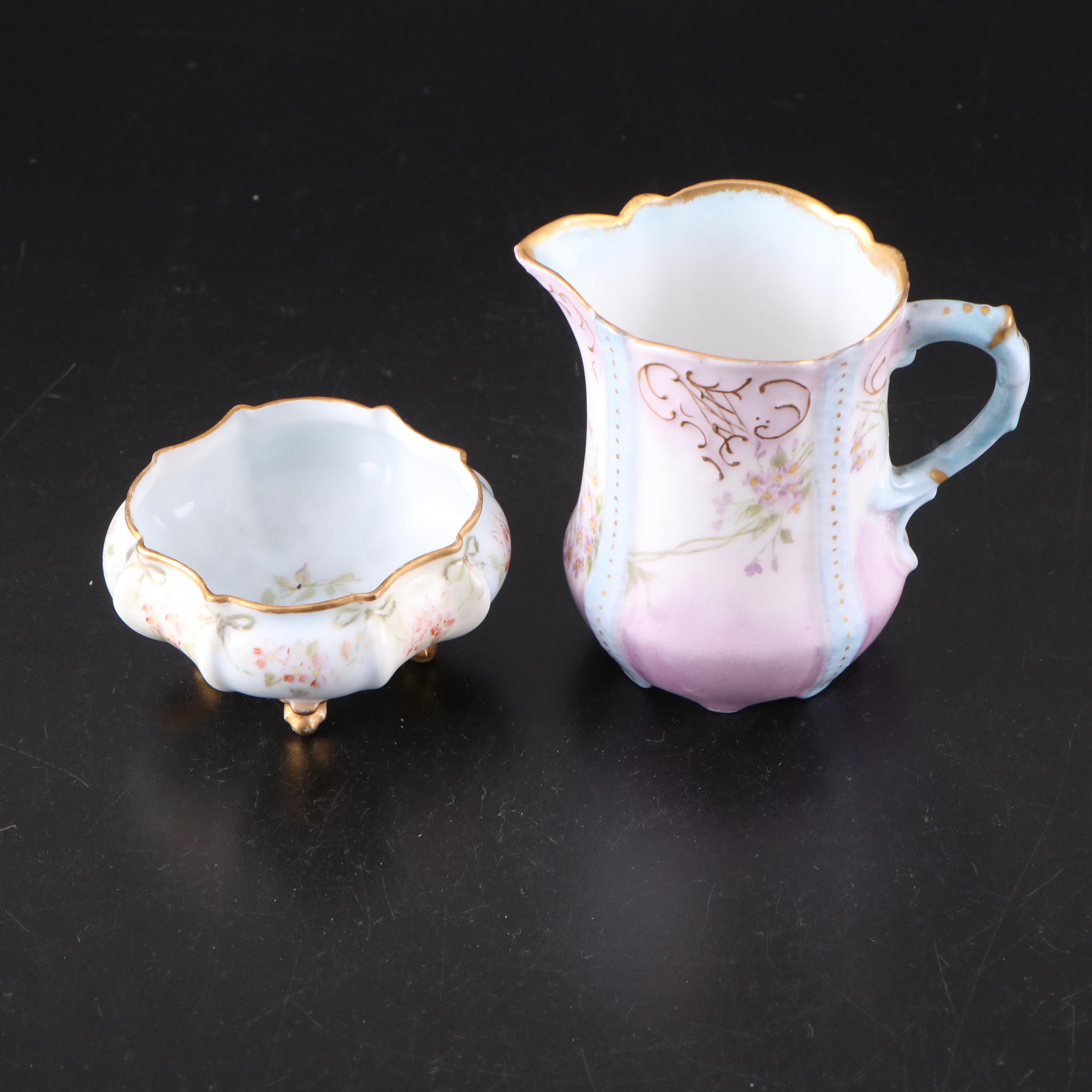 French Haviland & Co. and More Gilt Floral Porcelain Dishes