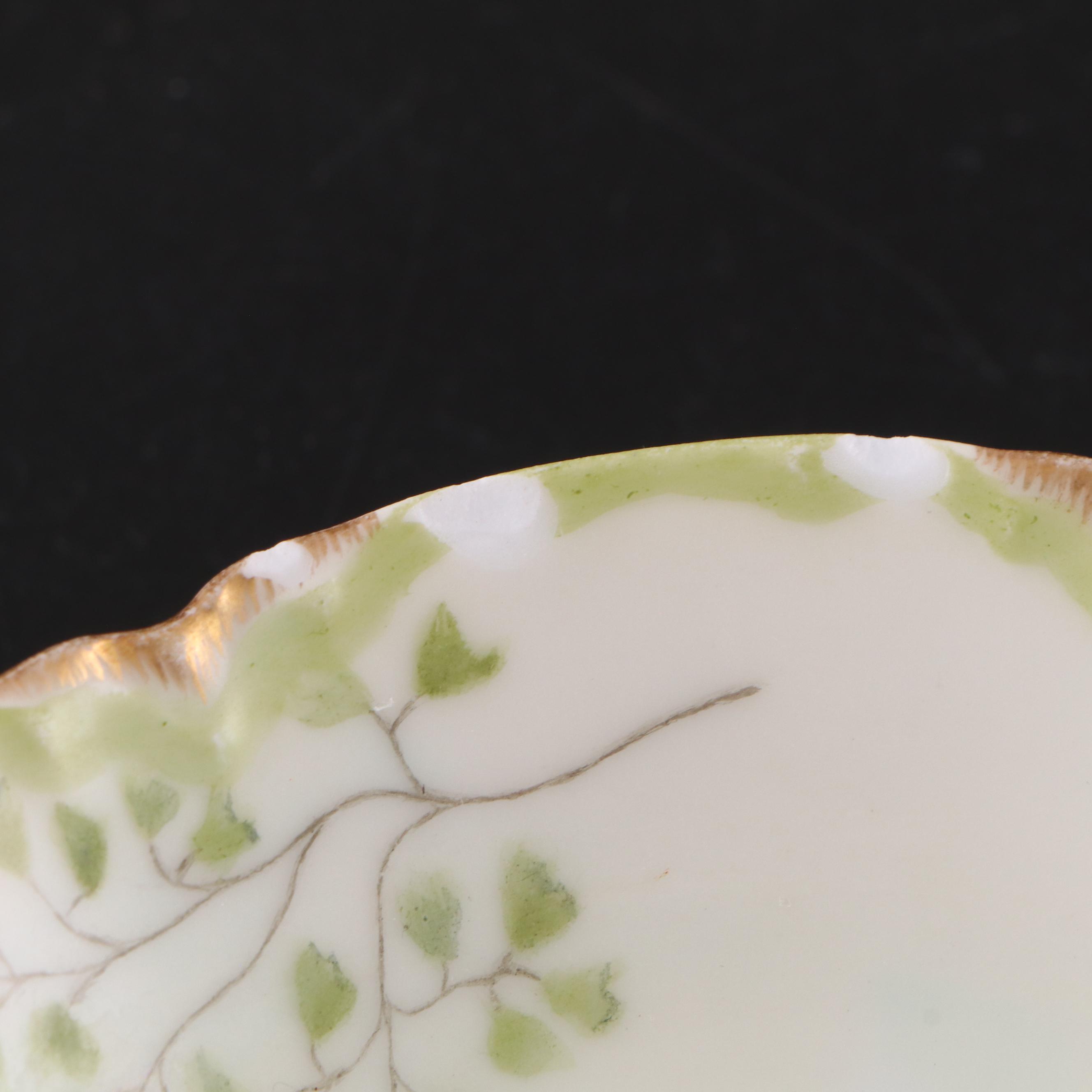 French Haviland & Co. and More Gilt Floral Porcelain Dishes