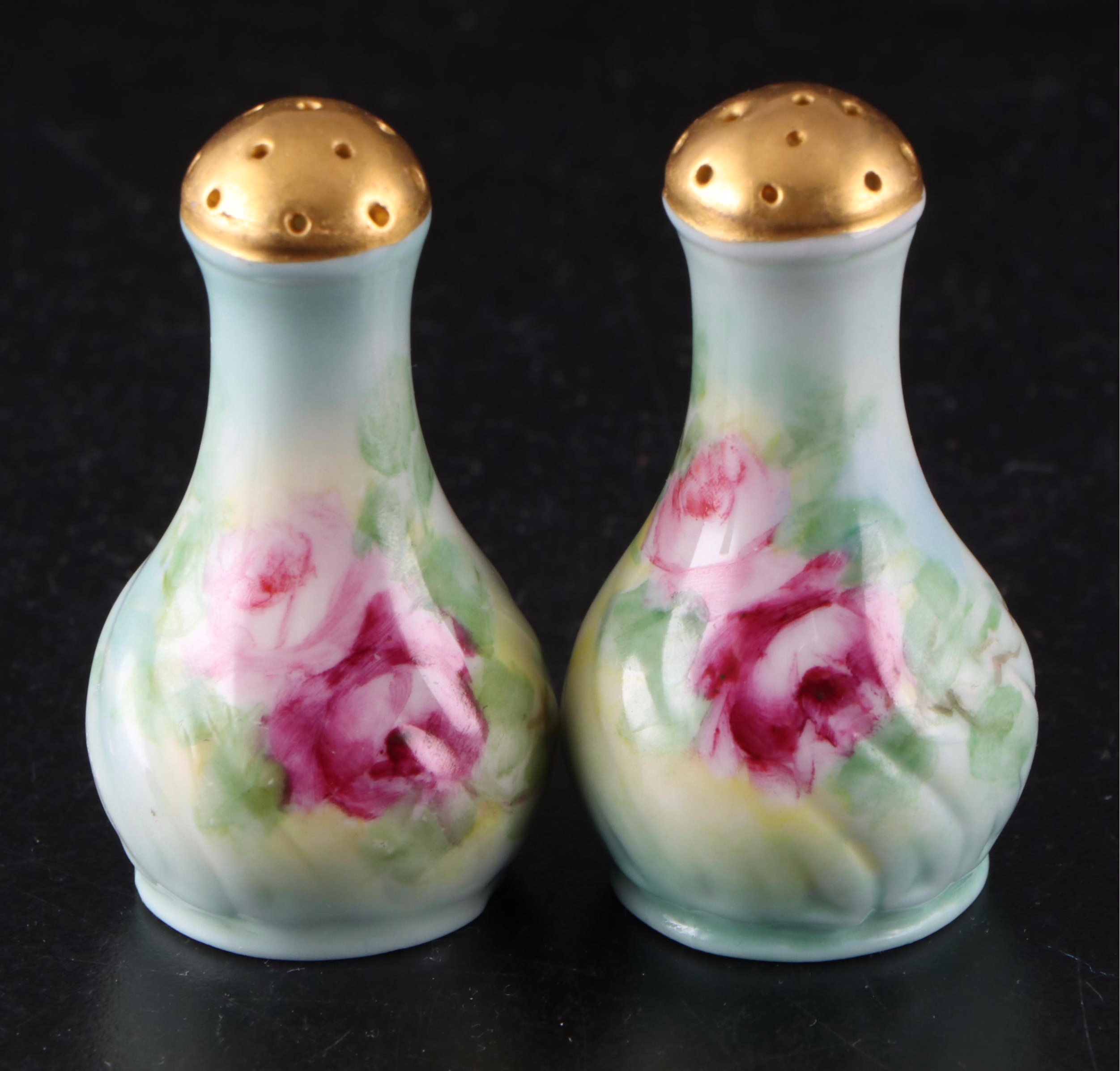 French Haviland & Co. and More Gilt Floral Porcelain Dishes