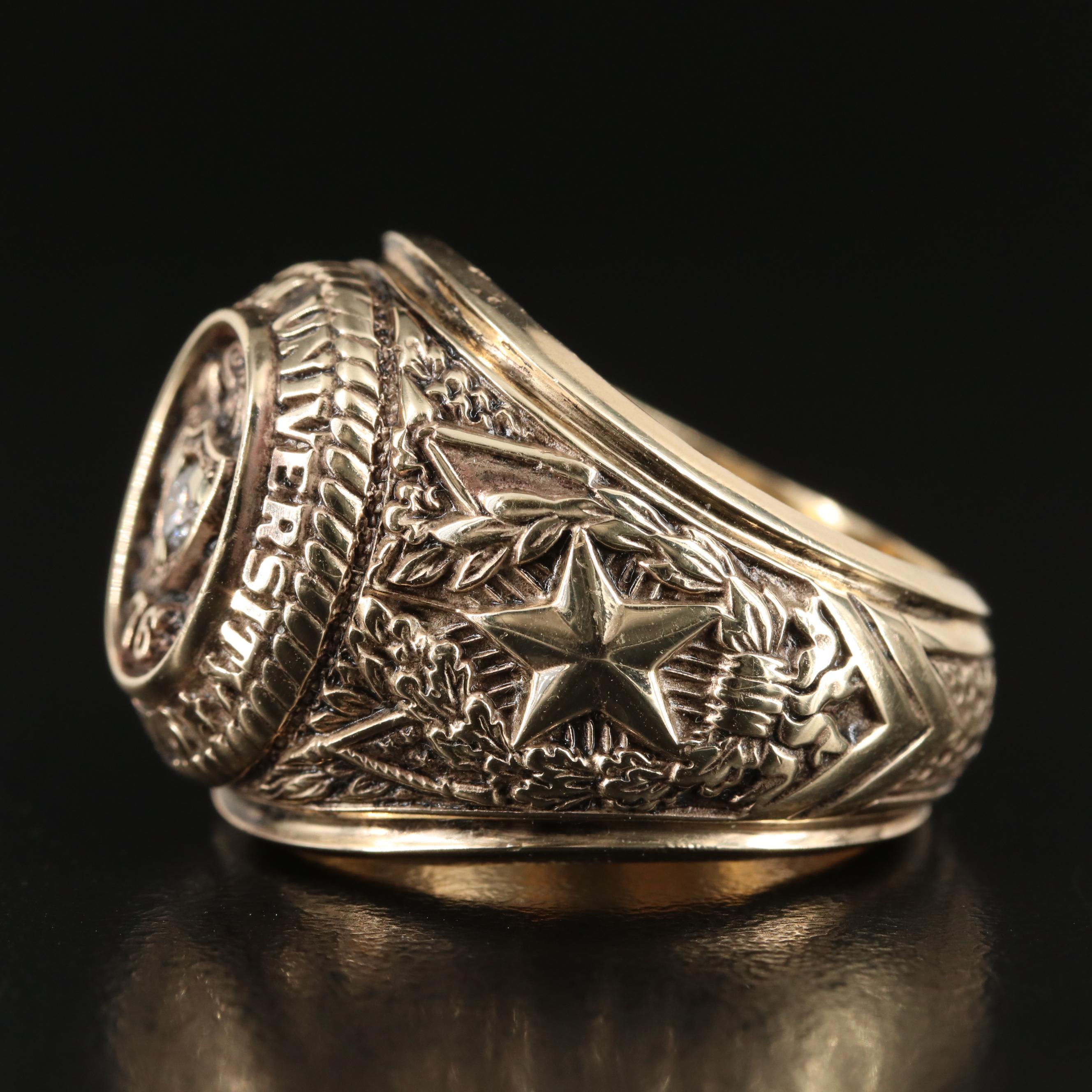 Balfour 10K 0.15 CT Diamond Texas A&M University Class Ring