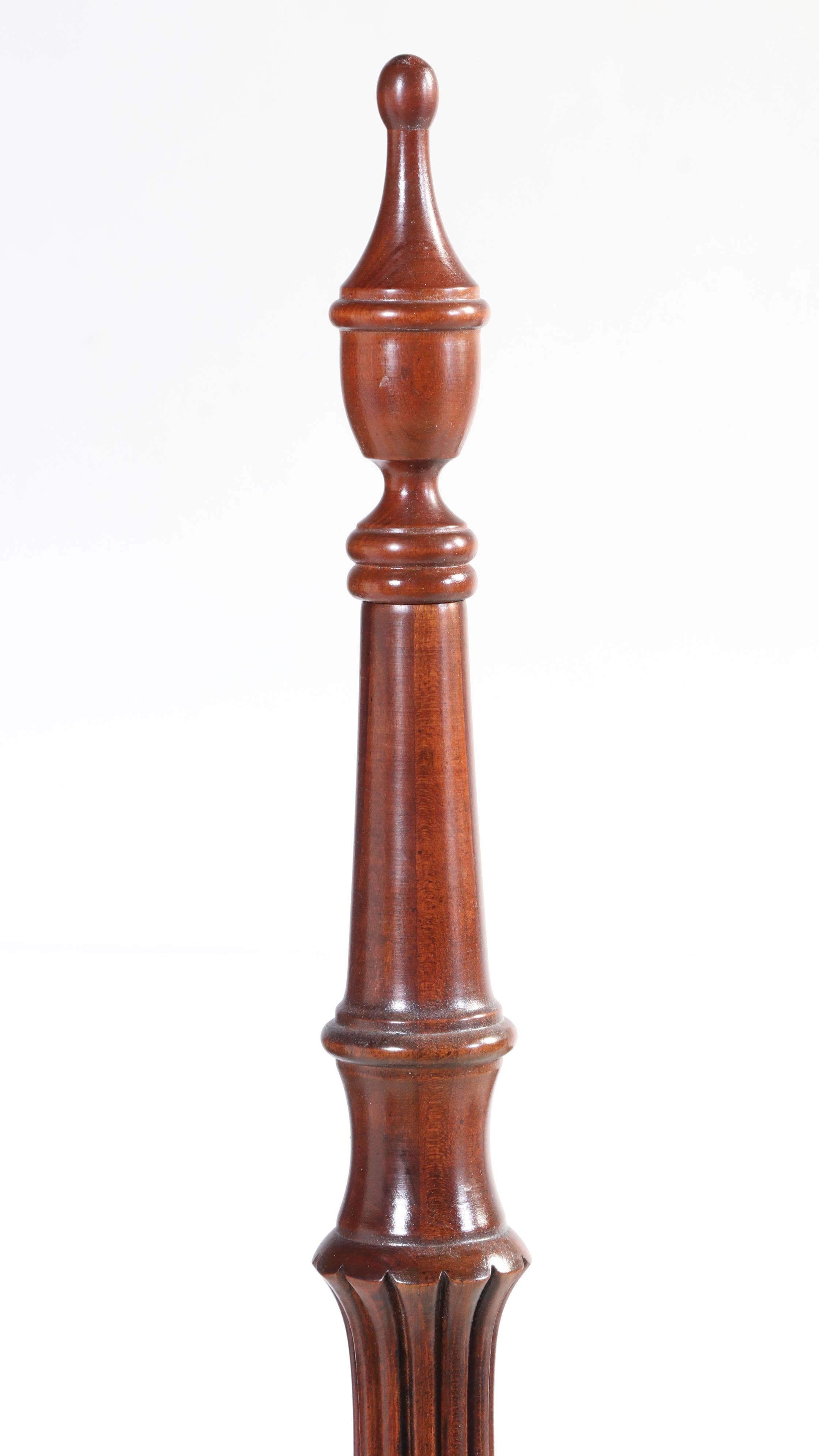 Federal Style Cherrywood King Size Bed Frame, Late 20th Century