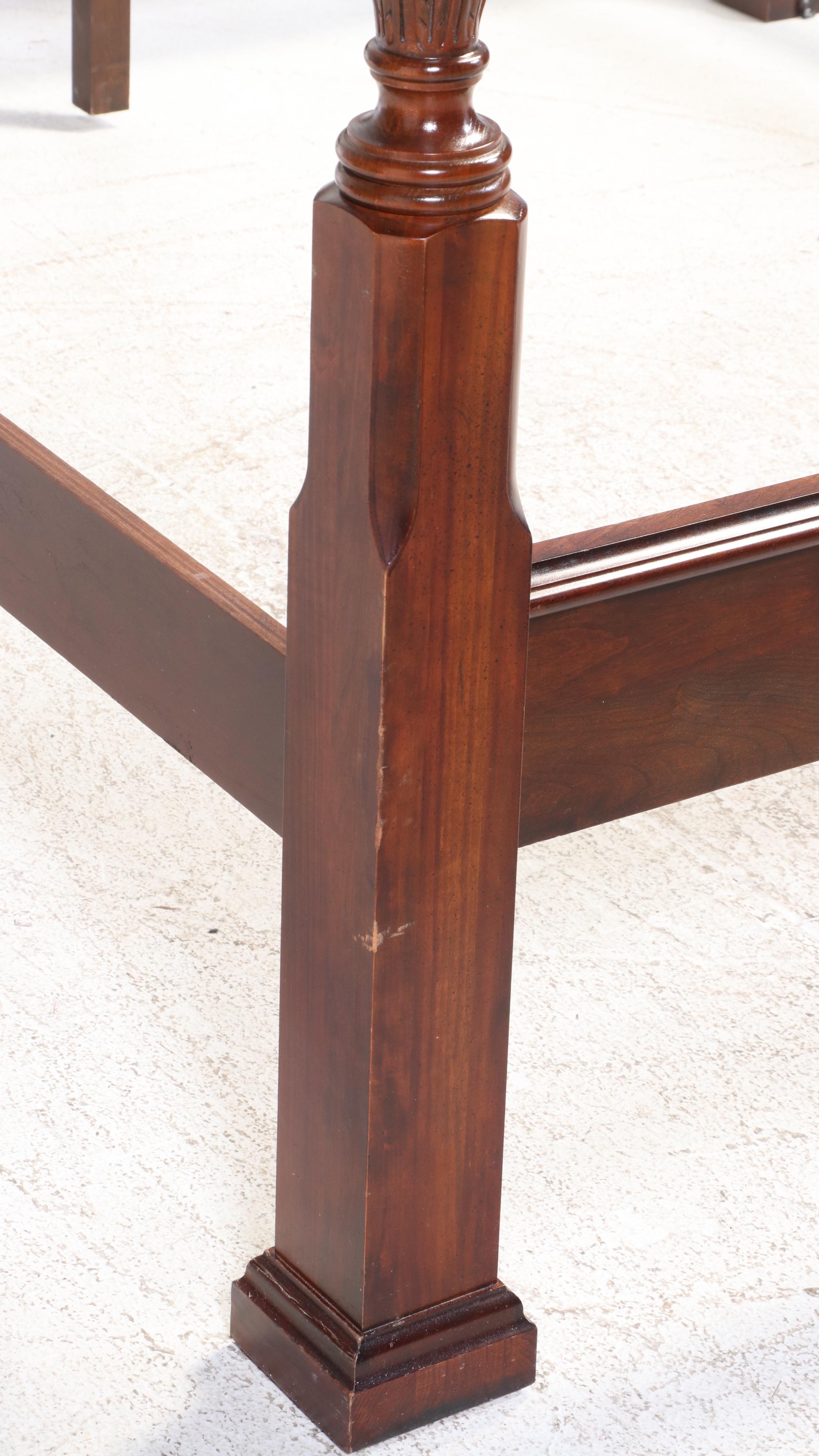 Federal Style Cherrywood King Size Bed Frame, Late 20th Century