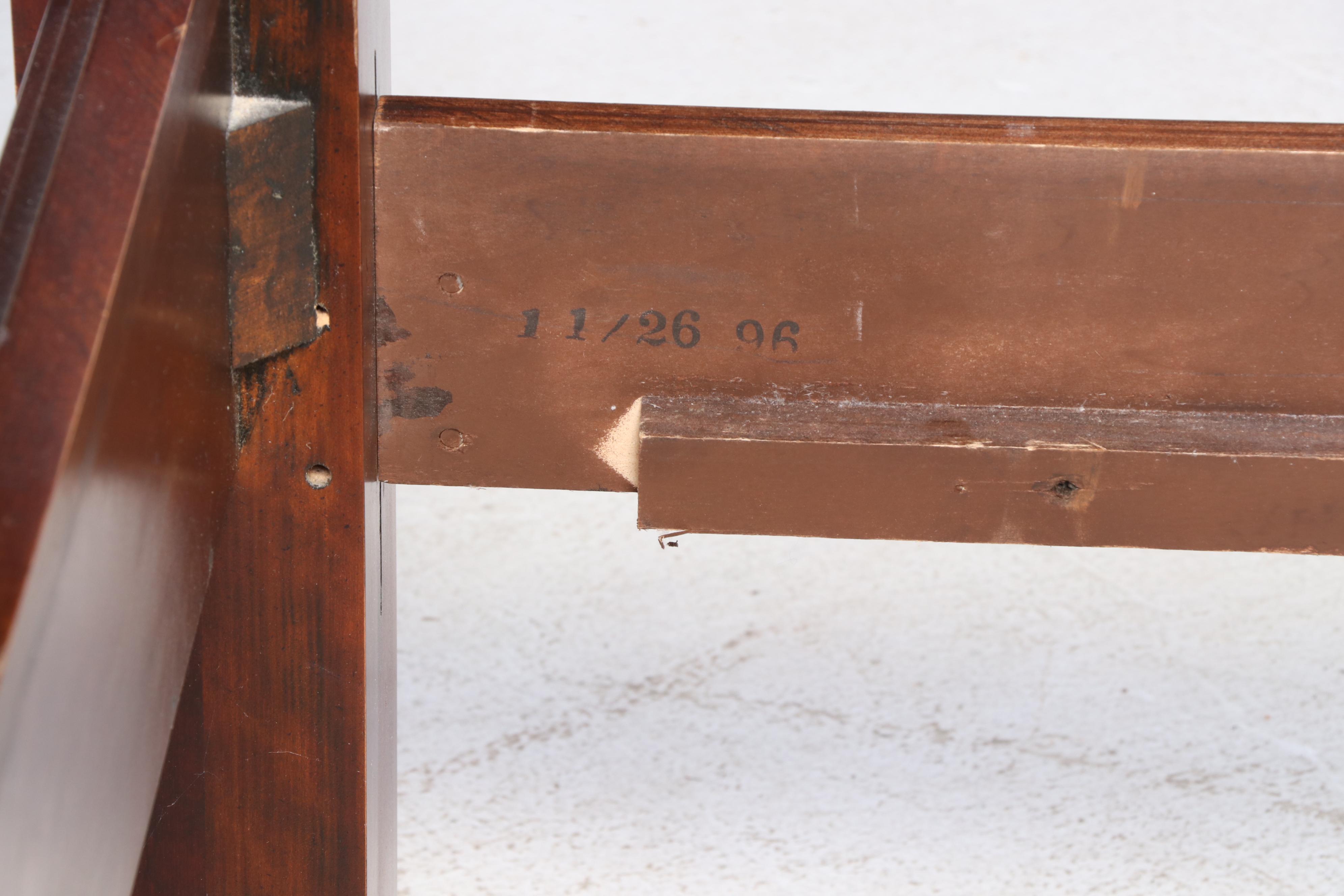 Federal Style Cherrywood King Size Bed Frame, Late 20th Century