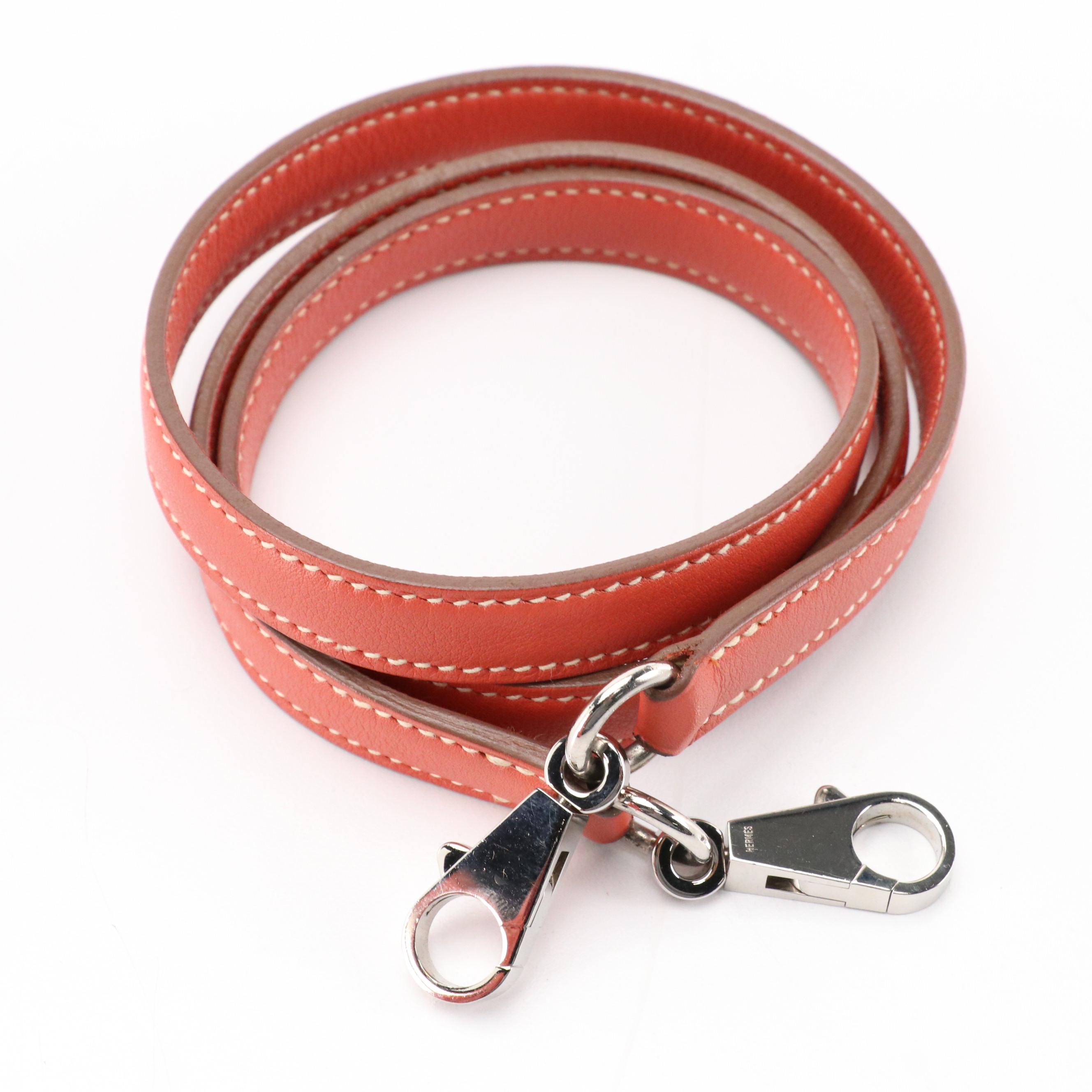 Hermès Kelly Retourné Ghillies 32 in Sanguine Grain d'H and Swift Leather